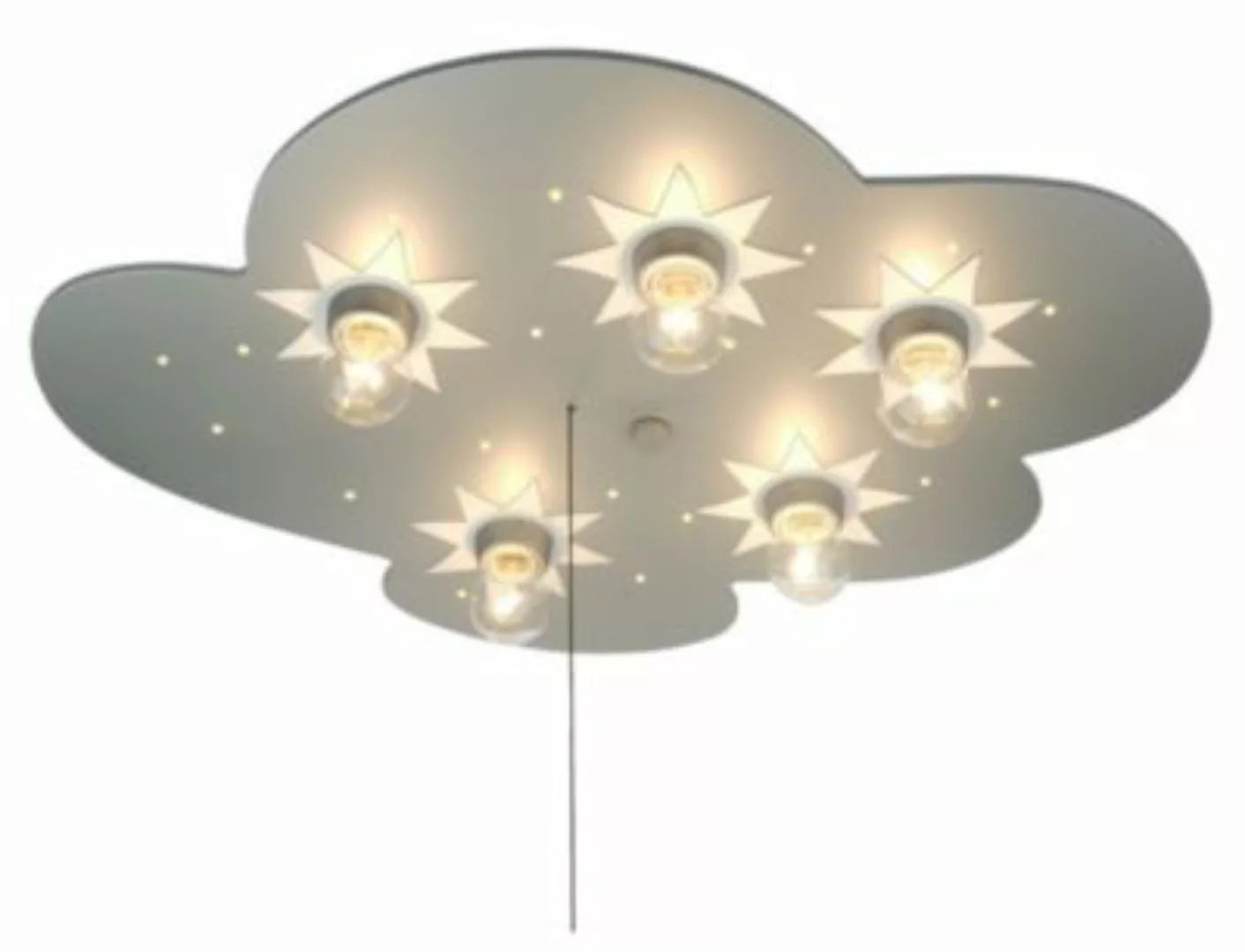 Deckenlampe Wolke, titan, 5-flammig, 20 LED-Punkte günstig online kaufen