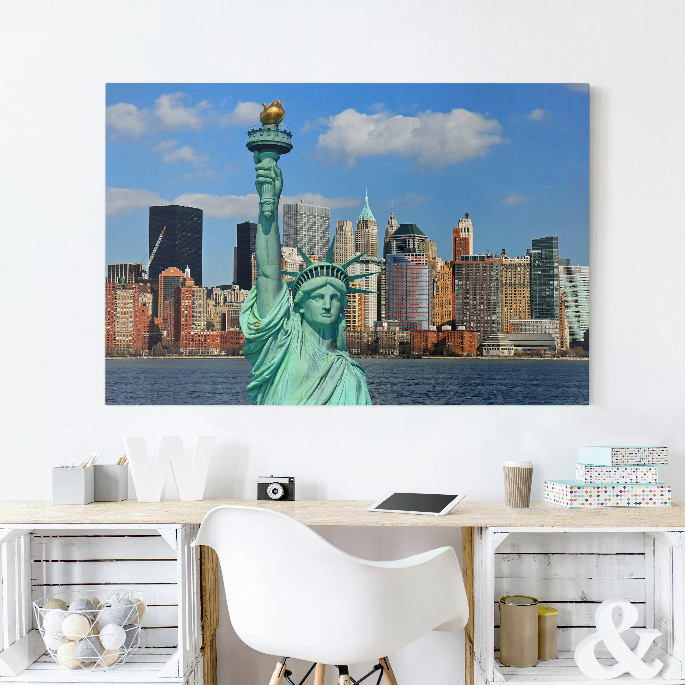 Leinwandbild New York - Querformat New York Skyline günstig online kaufen
