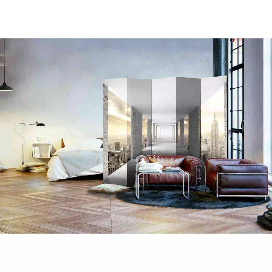 Raumteiler Paravent mit Säulengang in Amerika Motiv 225 cm breit günstig online kaufen