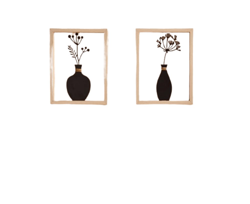 Home-trends24.de Wanddekoobjekt Vase Metall Wandbild Wand günstig online kaufen