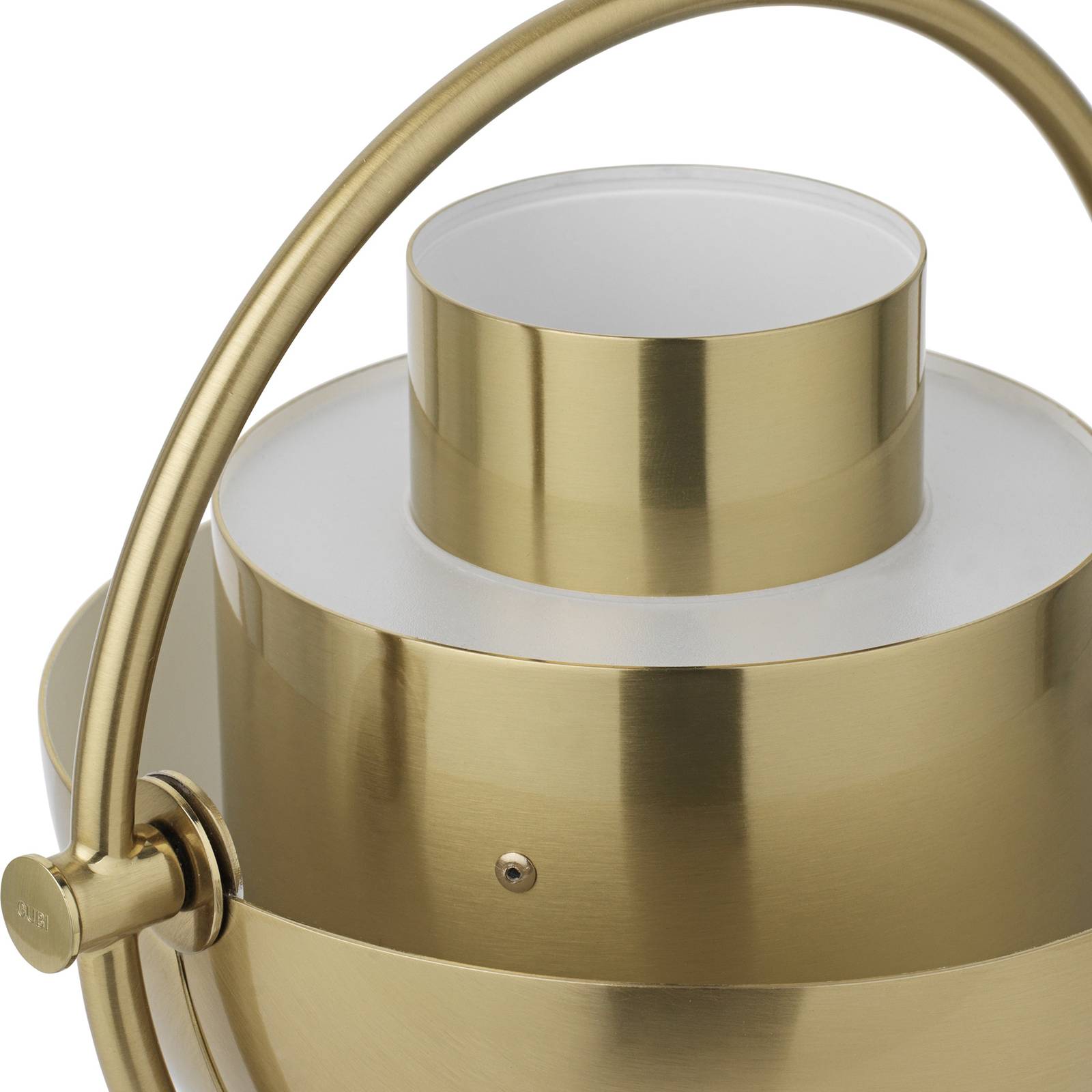 Kabellose, wiederaufladbare Außenlampe Multi-Lite metall gold - Gubi - Gold günstig online kaufen