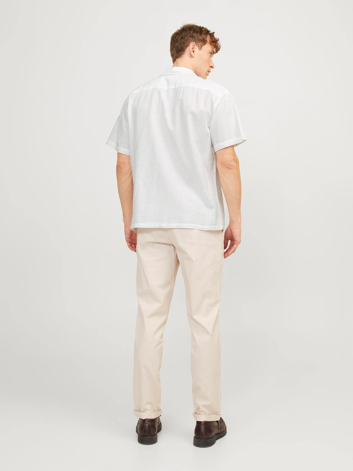 Jack & Jones Kurzarmhemd "JJESUMMER RESORT LINEN BLEND SHIRT SS SN" günstig online kaufen