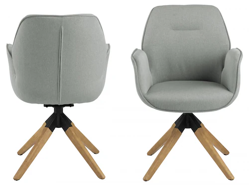 ACTONA GROUP Esszimmerstuhl "Alma", 1 St., Polyester, mit eleganten Kedern, günstig online kaufen