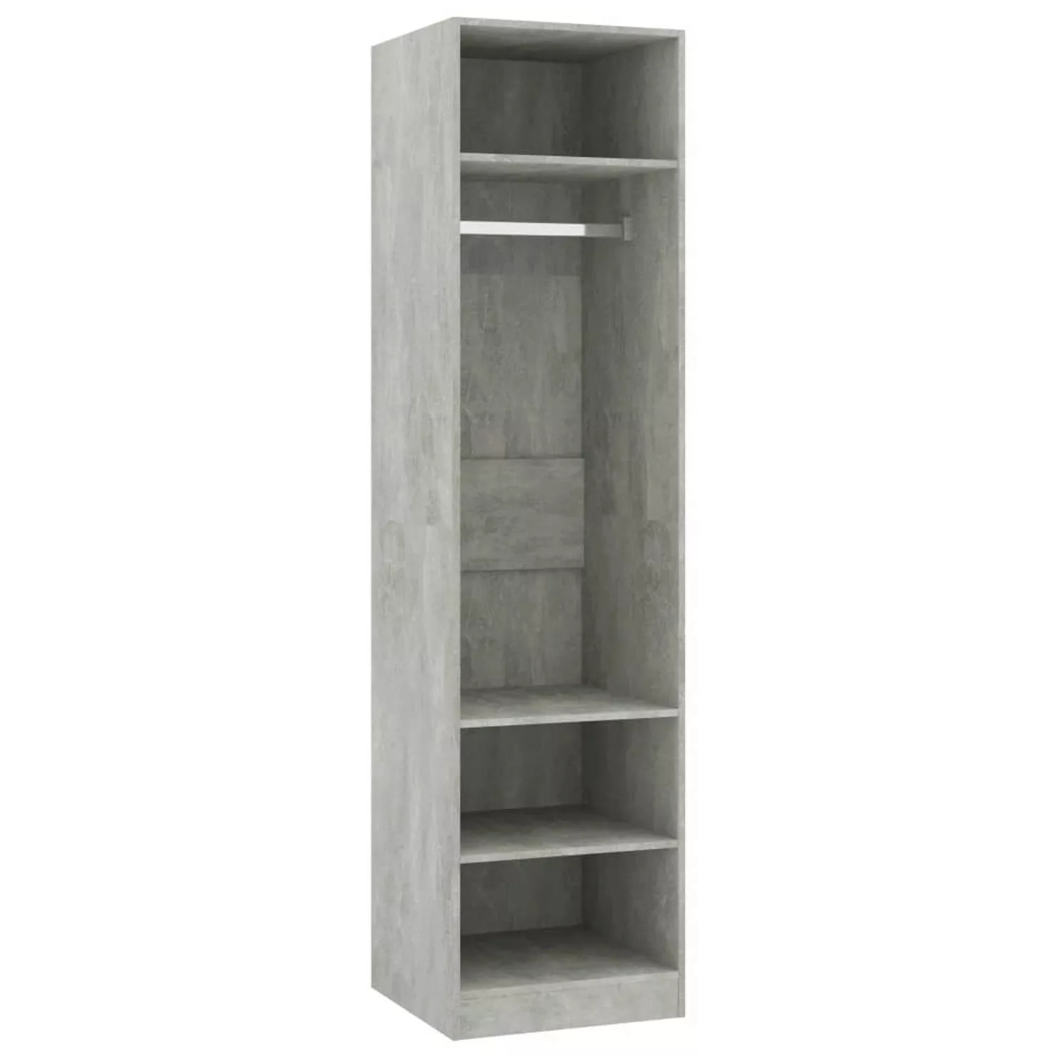 vidaXL Kleiderschrank Kleiderschrank Betongrau 5050200 cm Spanplatte günstig online kaufen