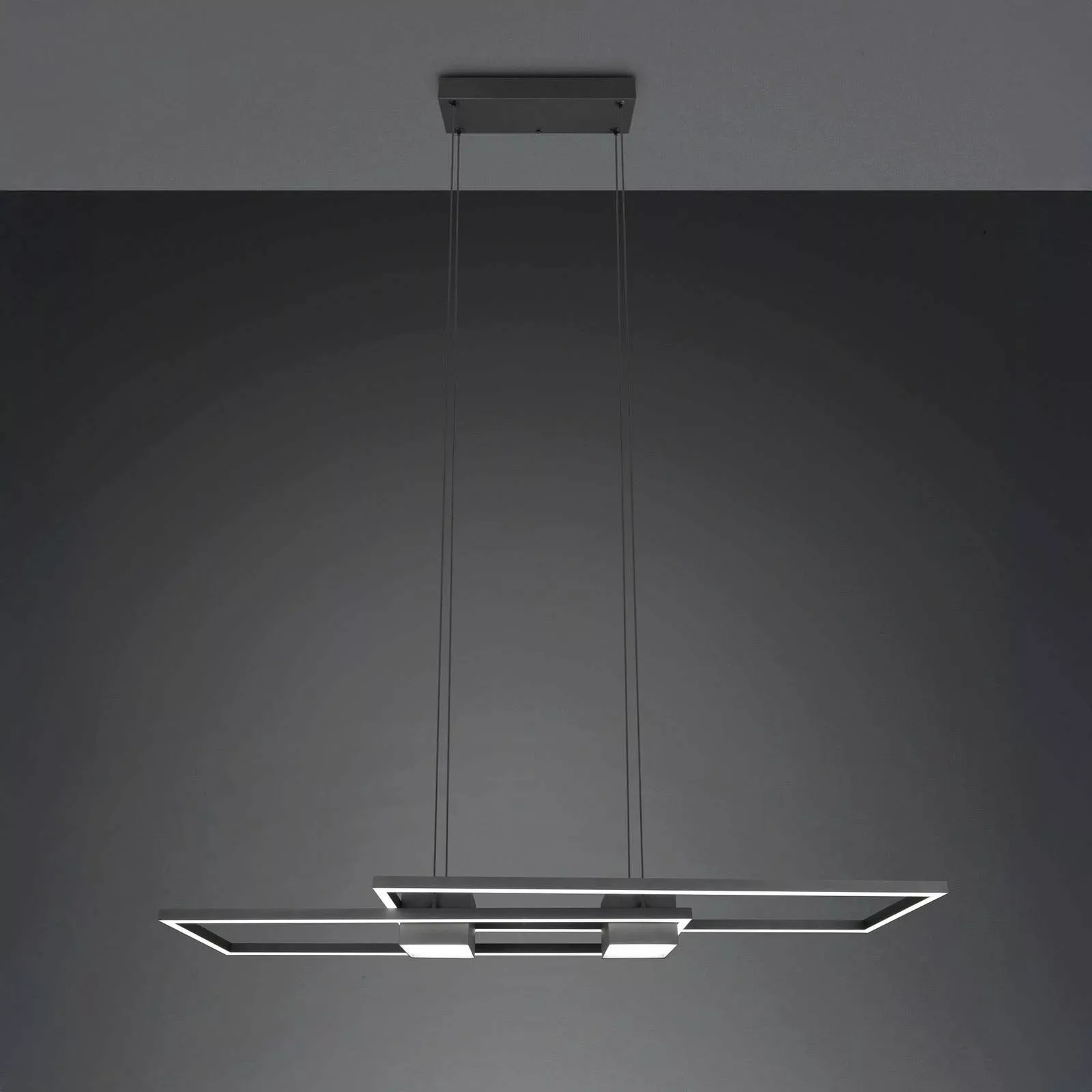LED-Hängelampe Albany, schwarz, 100 x 28 cm, Alu CCT dimmbar günstig online kaufen