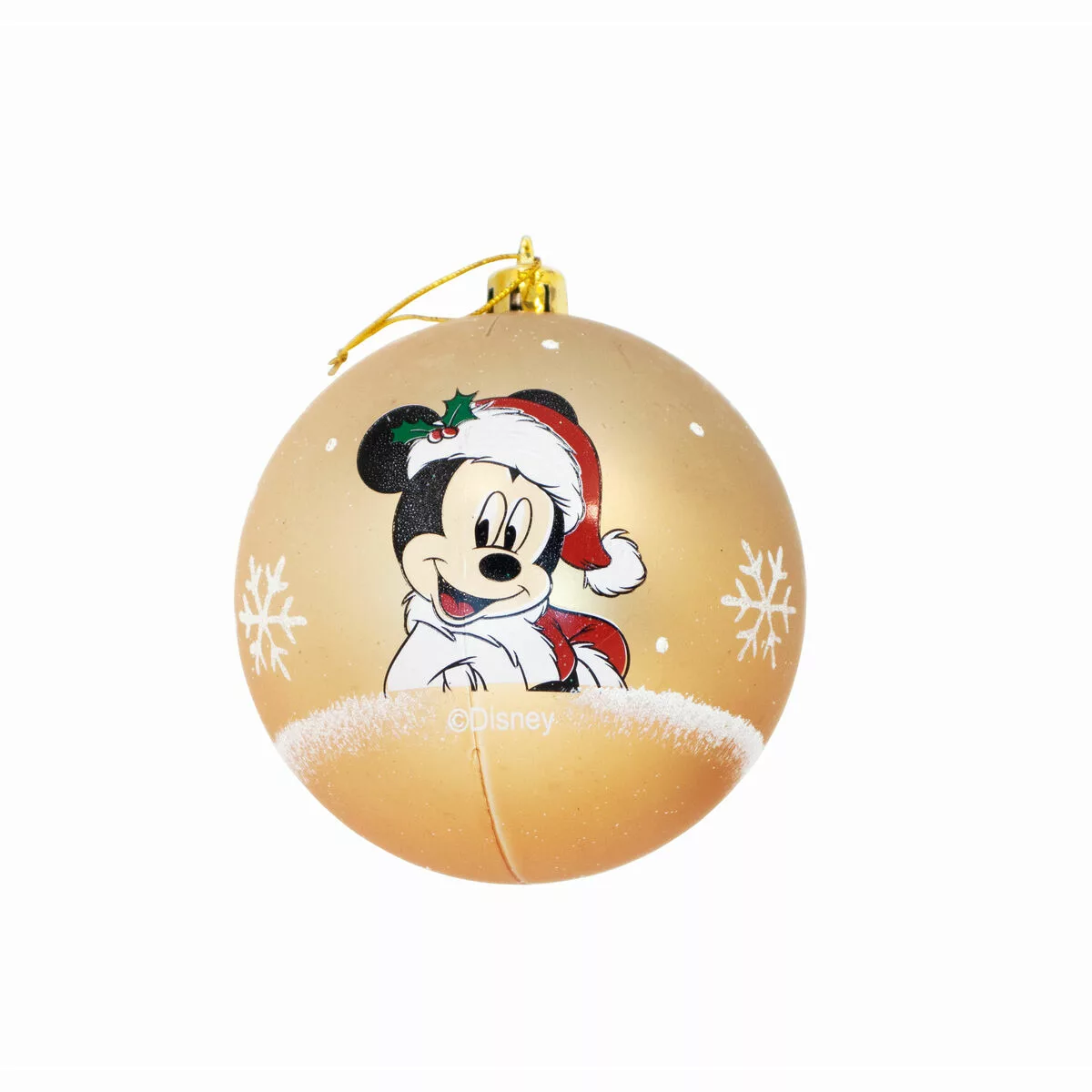 Weihnachtsbaumkugel Mickey Mouse Happy Smiles Golden 10 Stück Kunststoff (ø günstig online kaufen