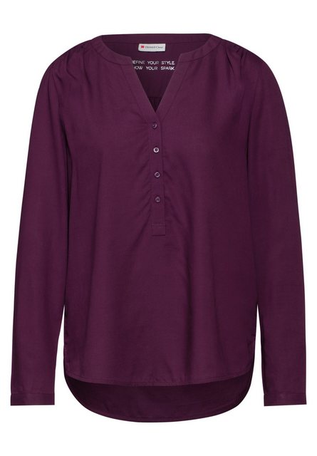 STREET ONE Klassische Bluse Street One Uni Basic Bluse in Mandarin Red (1-t günstig online kaufen