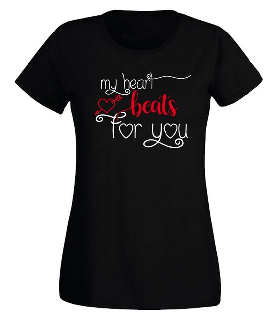 G-graphics T-Shirt Damen T-Shirt - My Heart beats for you Slim-fit, mit Fro günstig online kaufen
