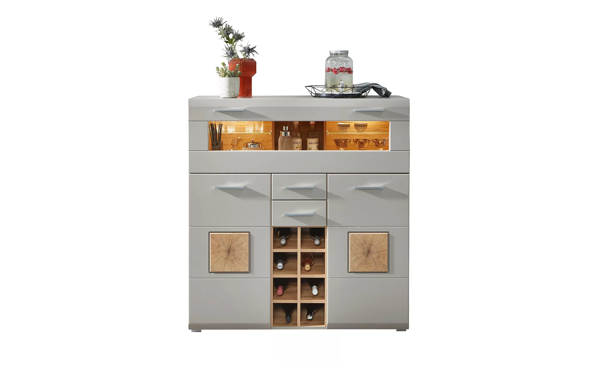 Barschrank  Cortina ¦ weiß ¦ Maße (cm): B: 120 H: 129 T: 37 Kommoden & Side günstig online kaufen