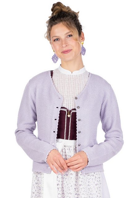 MarJo Trachtenjacke Trachten Strickjacke - VILSECK II - flieder, peach günstig online kaufen