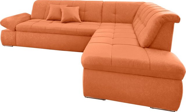 DOMO collection Ecksofa "NMoric incl. Zierkissen B/T/H: 273/216/80 cm L-For günstig online kaufen