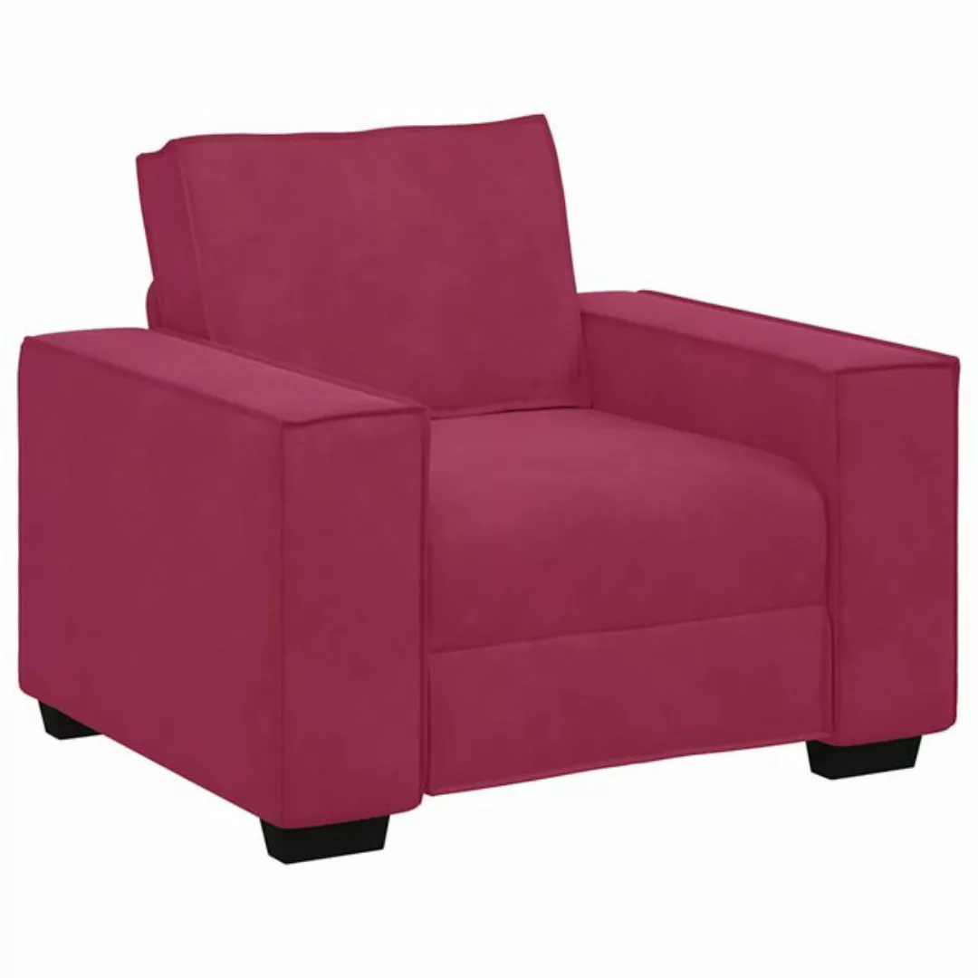 vidaXL Sofa Sessel Weinrot 59 cm Samt günstig online kaufen