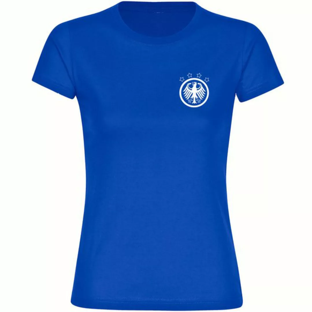 multifanshop T-Shirt Damen Deutschland - Adler Retro - Frauen günstig online kaufen