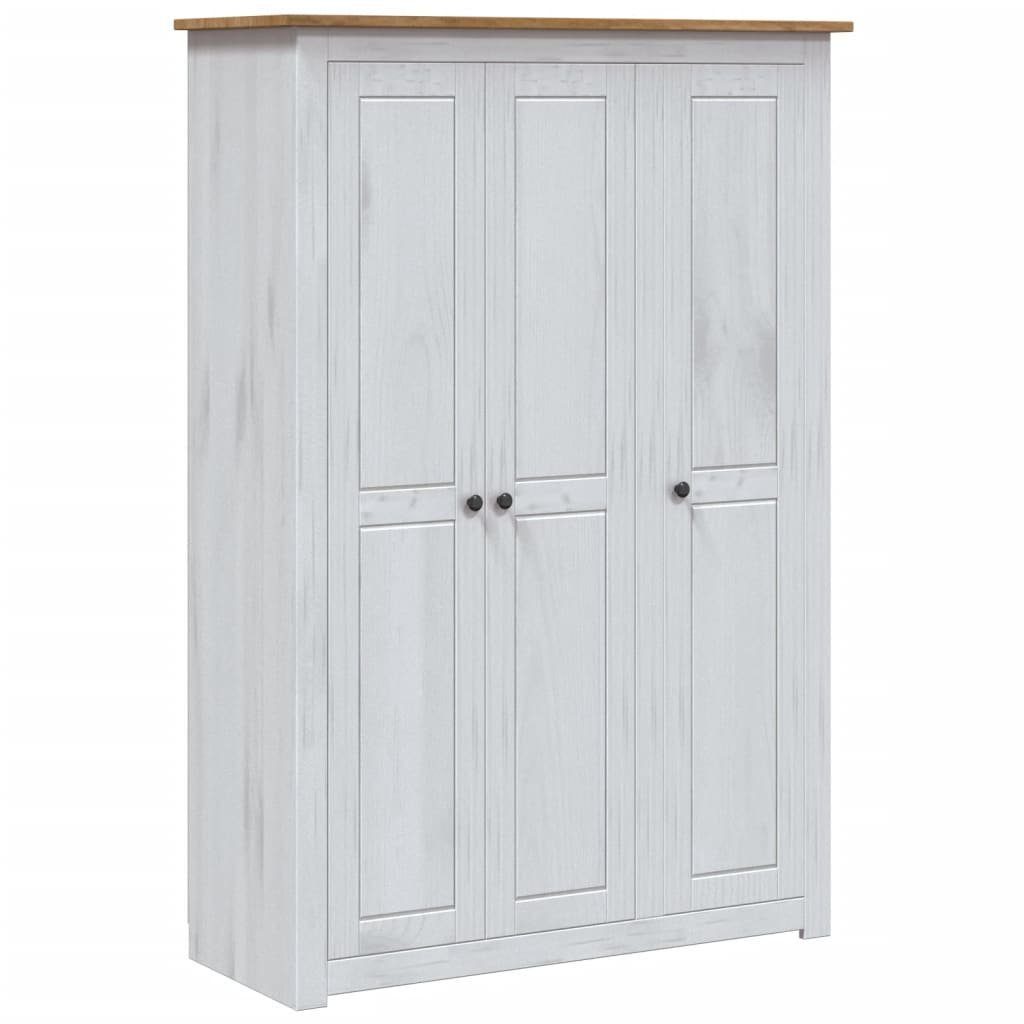 furnicato Kleiderschrank 3-Türig Weiß 118x50x171,5 cm günstig online kaufen