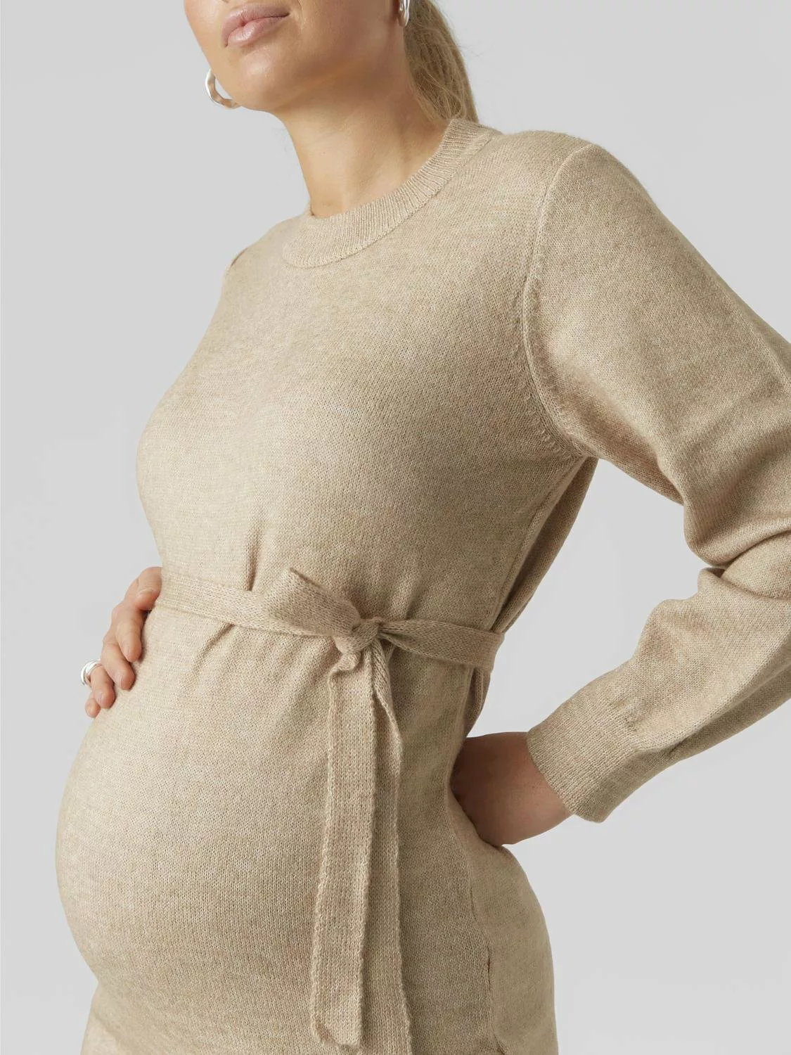 Mamalicious Umstandskleid "MLNEWANNE L/S ABK KNIT DRESS A. NOOS" günstig online kaufen