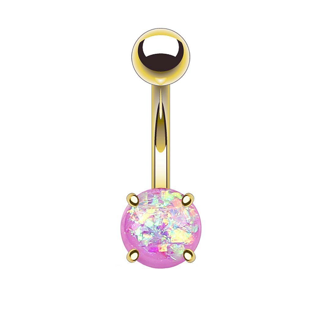 Taffstyle Bauchnabelpiercing Piercing Chirurgenstahl Vergoldet Glitter günstig online kaufen
