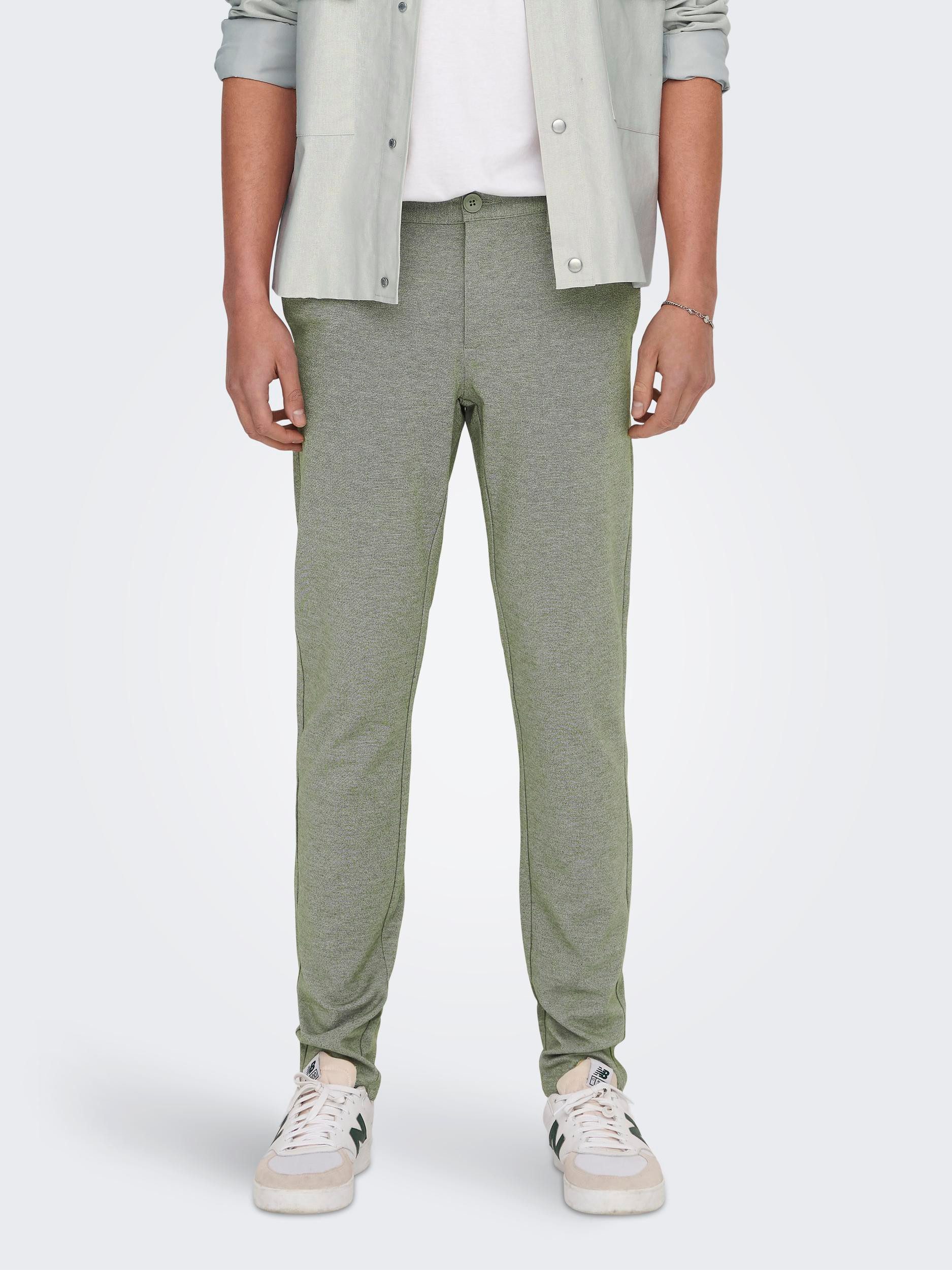 Only & Sons Herren Chino Hose ONSMARK 0209 - Slim Fit - Olive günstig online kaufen