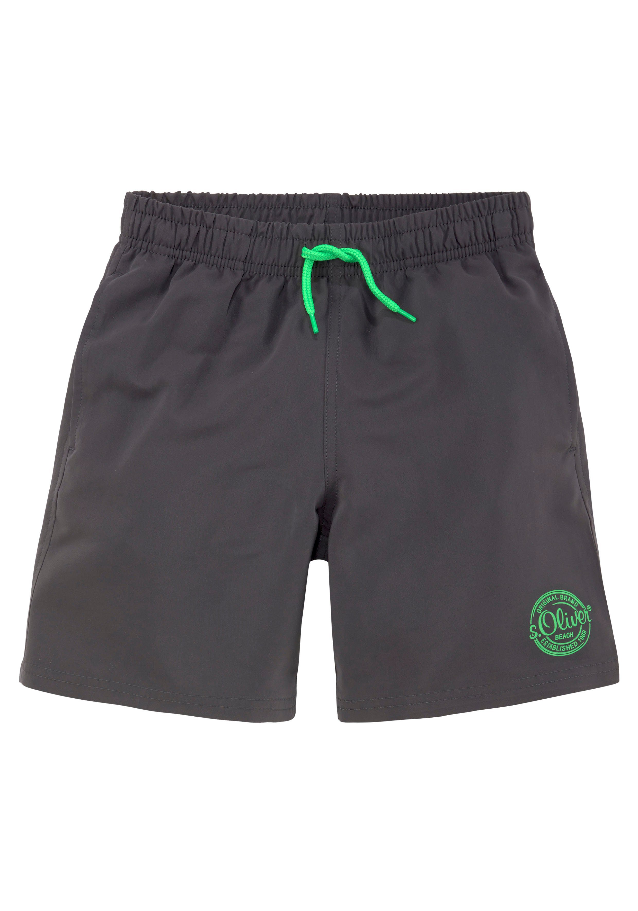 s.Oliver Badeshorts mit seitlichem Logodruck günstig online kaufen