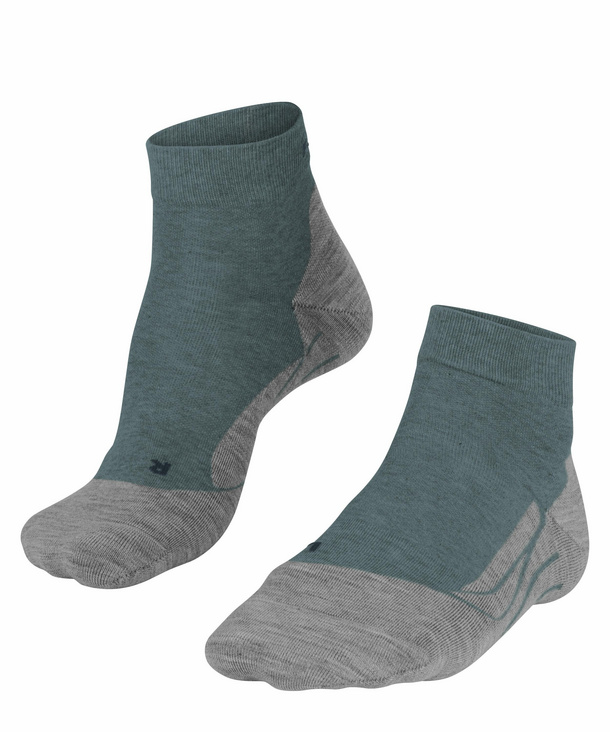 FALKE GO2 Short Herren Golf Socken, 39-41, Grau, Baumwolle, 16779-358302 günstig online kaufen