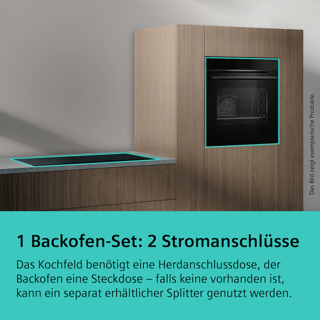 SIEMENS Backofen-Set »HB113FBS1«, mit Teleskopauszug nachrüstbar, (Set) günstig online kaufen