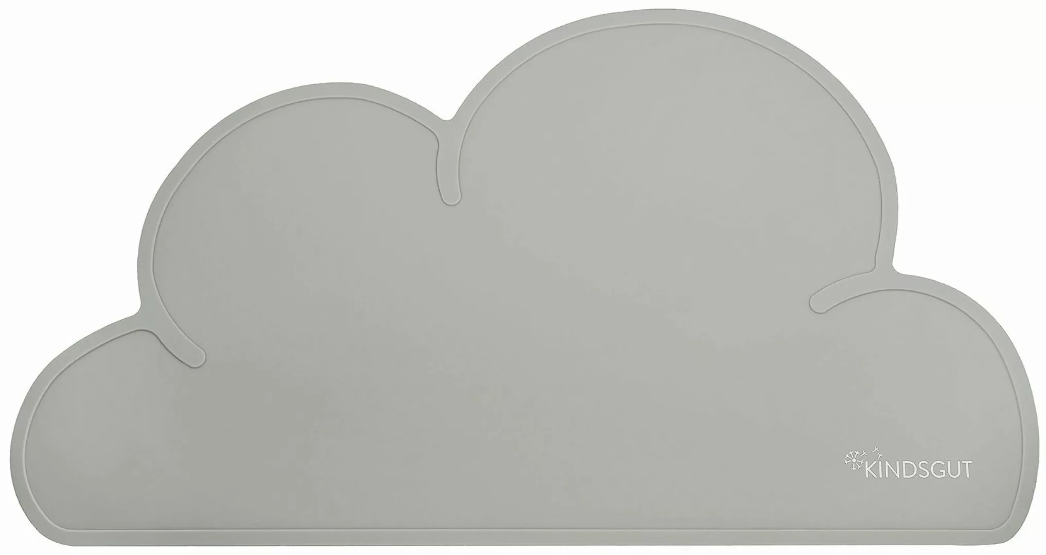 KINDSGUT Platzset Platzdeckchen Wolke, umweltfreundlich, Dunkelgrau günstig online kaufen