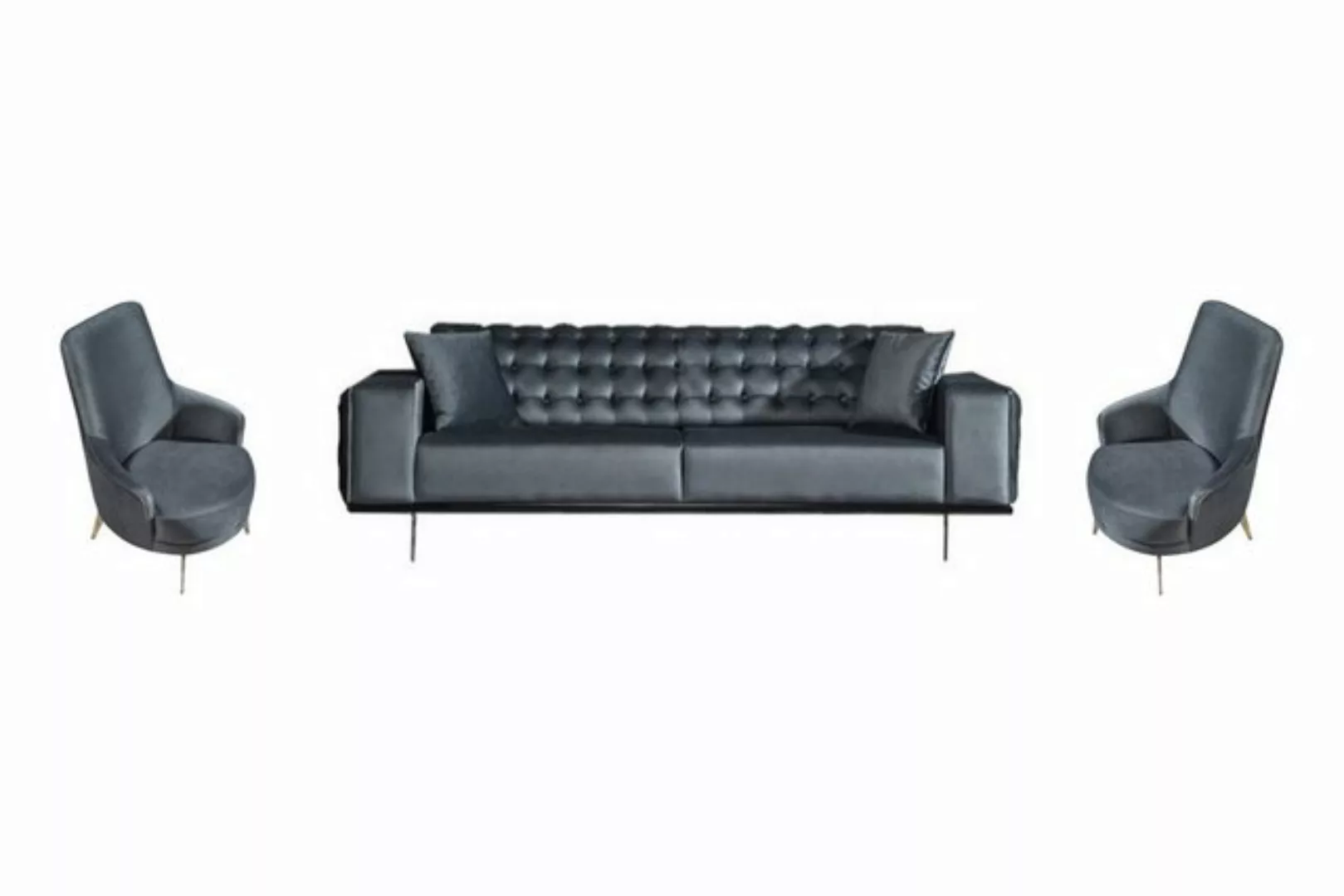 Villa Möbel Polstergarnitur Torro, (Set, 3-tlg), mit Relax-/Bettfunktion du günstig online kaufen