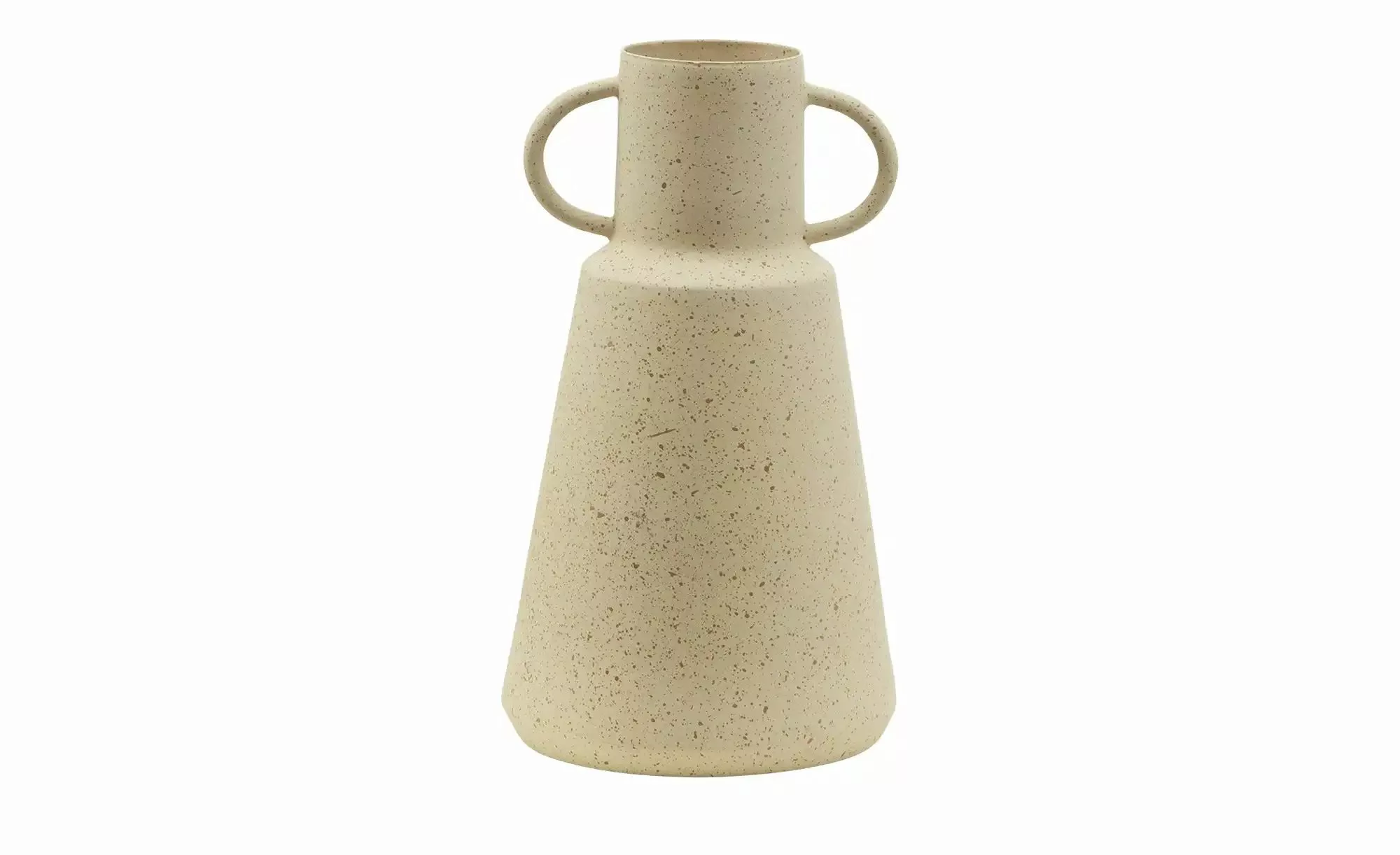 HOME STORY Vase   ¦ beige ¦ Aluminium ¦ Maße (cm): H: 19,5  Ø: 11 Accessoir günstig online kaufen