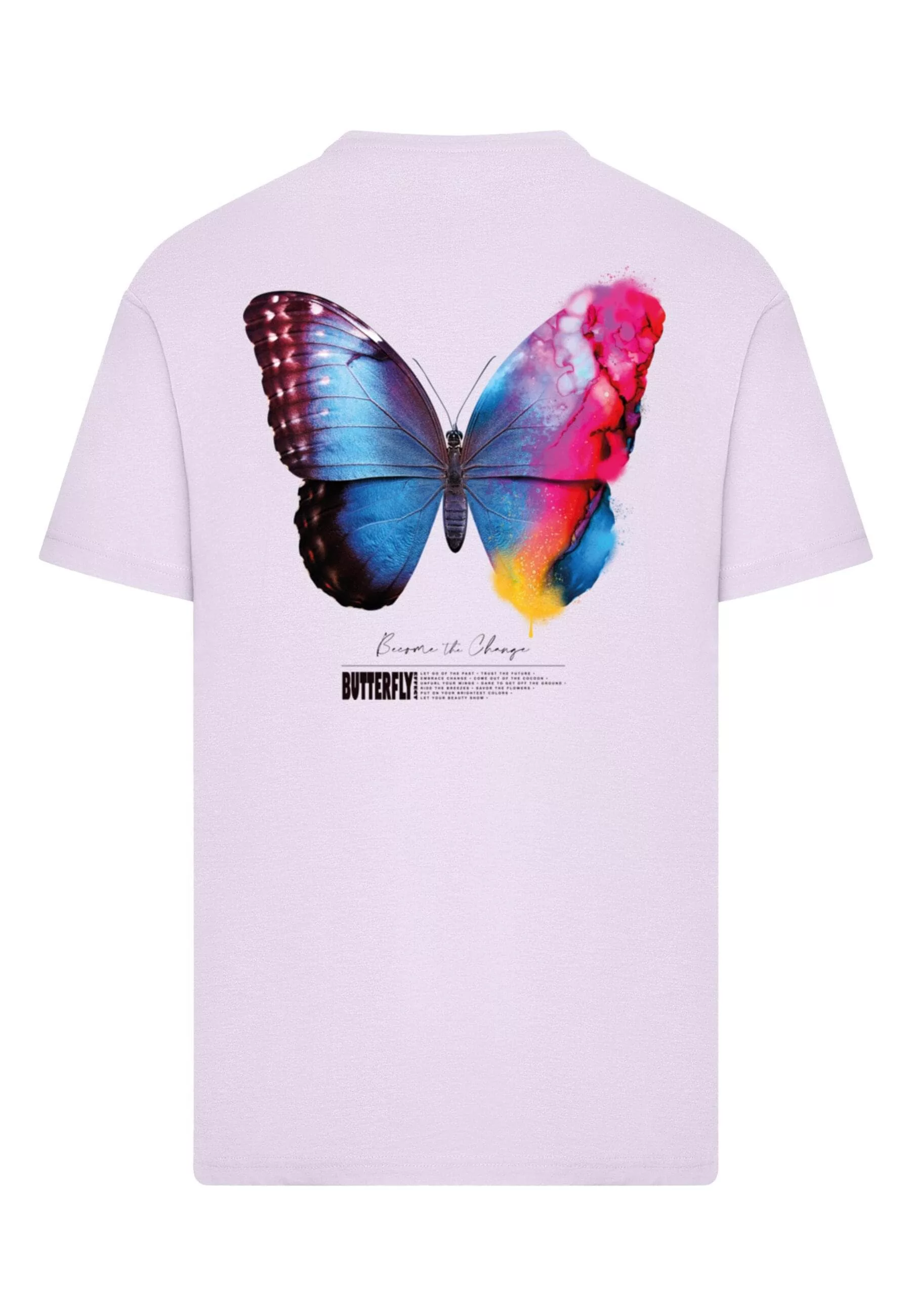 MisterTee T-Shirt "MisterTee Herren Become the Change Butterfly 2.0 Tee", ( günstig online kaufen