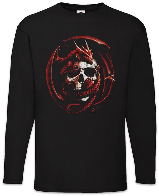 Urban Backwoods Langarmshirt Skull & Dragon Langarm T-Shirt Fantasy Drache günstig online kaufen