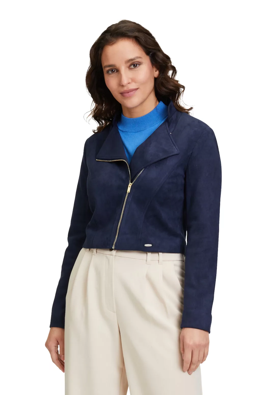 Betty&Co Jackenblazer "Betty & Co Bikerjacke mit Stehkragen", Material günstig online kaufen