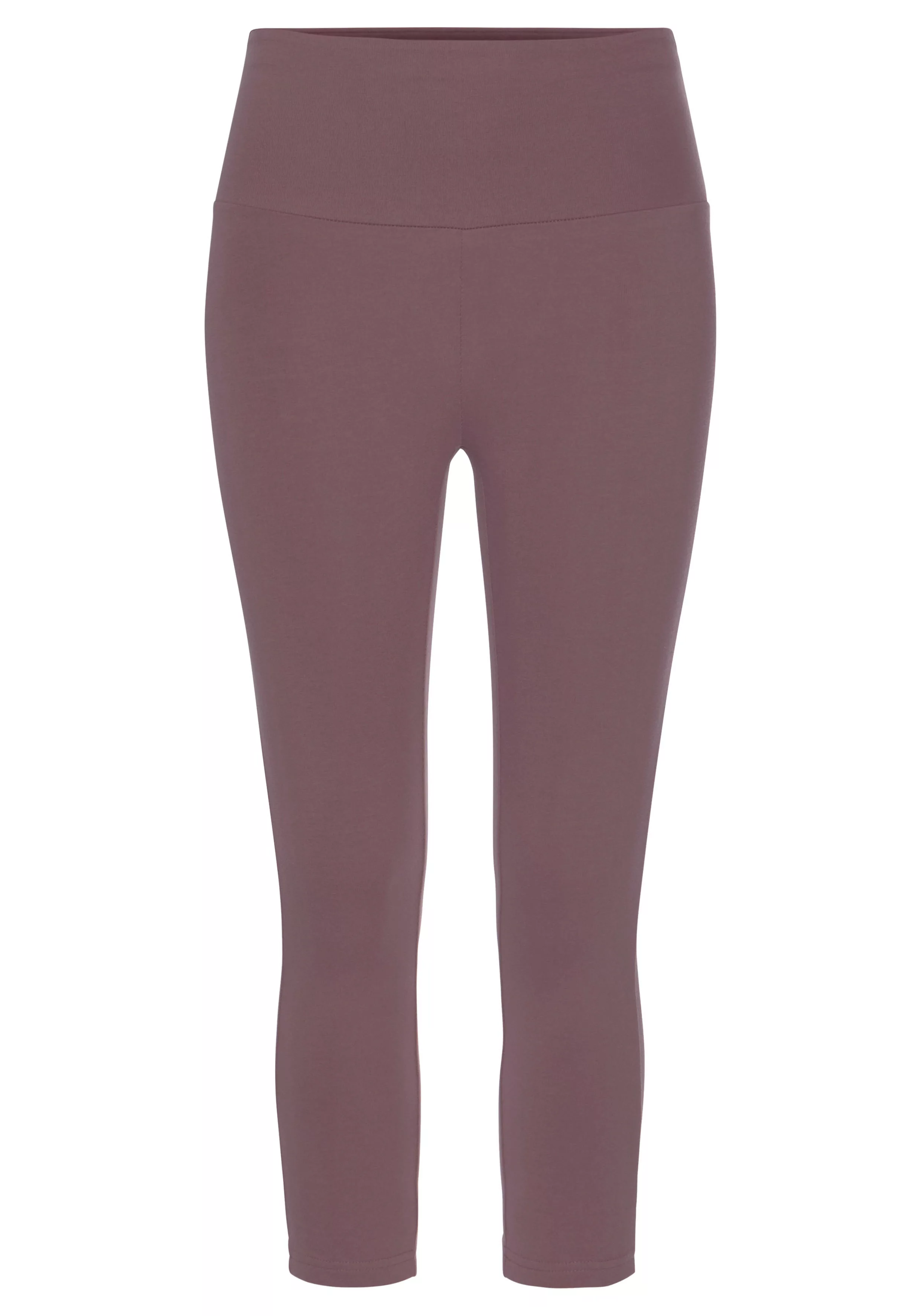 LASCANA Caprileggings mit breitem weichem Bündchen, Loungewear günstig online kaufen