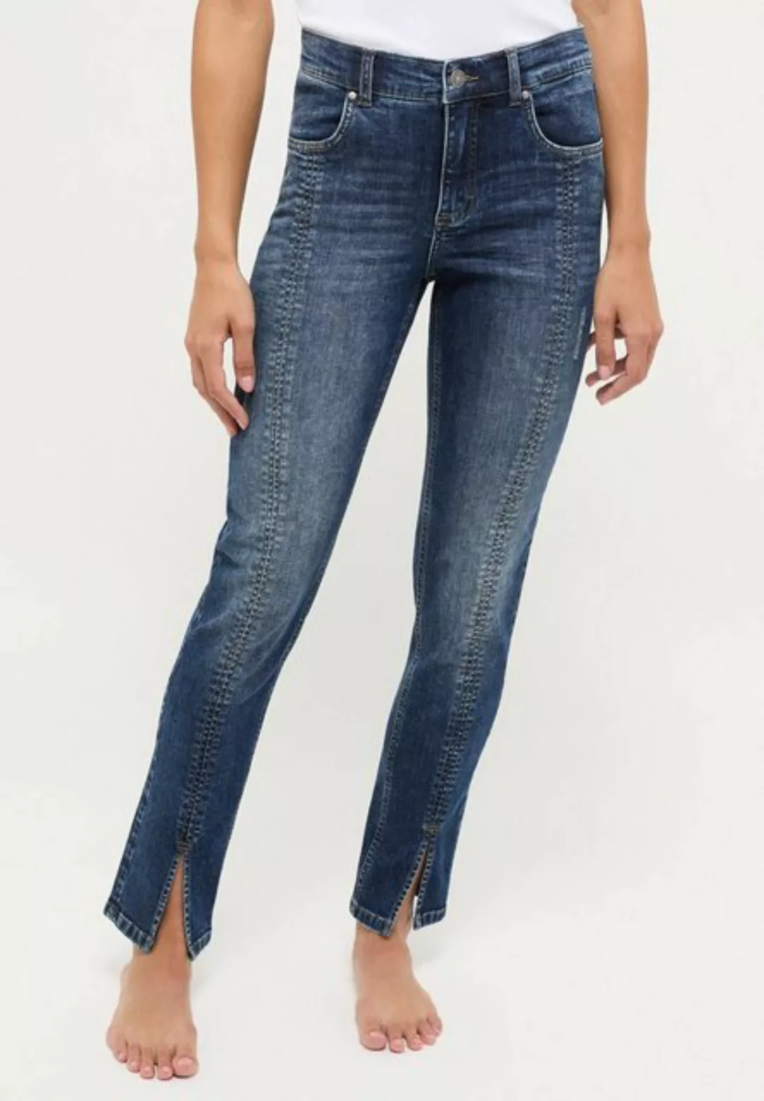 ANGELS 5-Pocket-Jeans Jeans Skinny Slit mit Reißverschluss günstig online kaufen