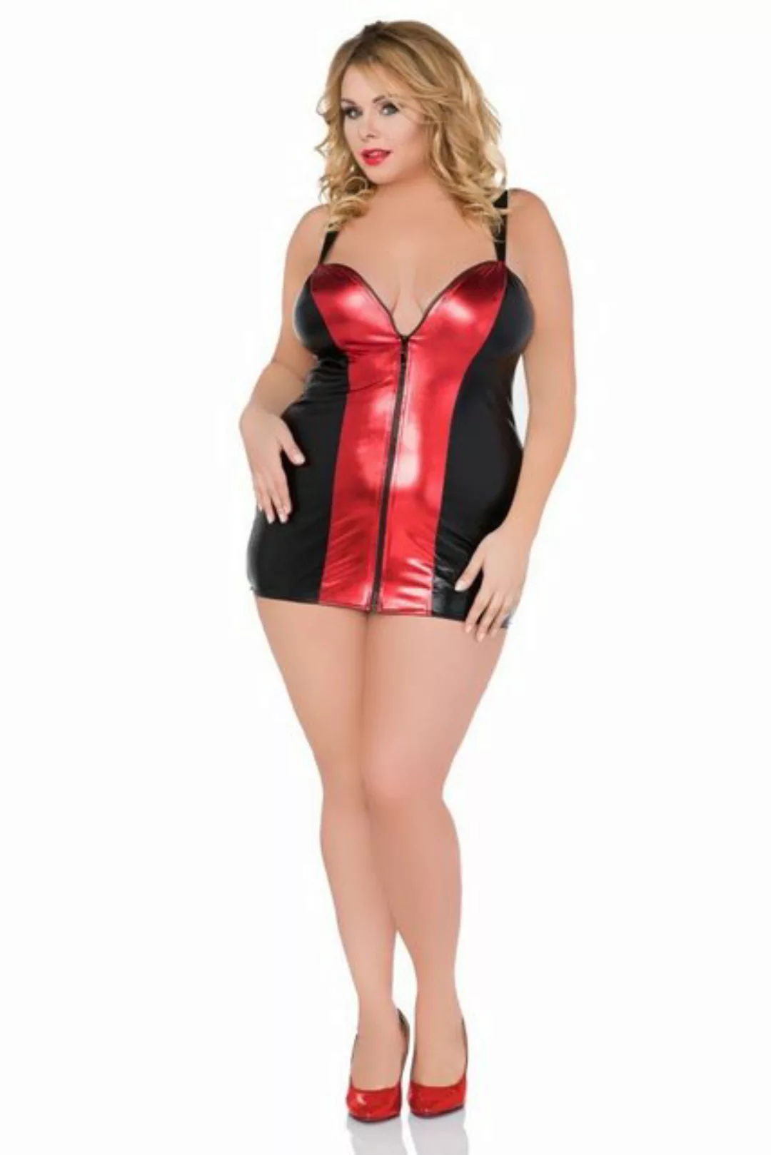 Andalea Minikleid Minikleid in schwarz/rot - 42/44 günstig online kaufen