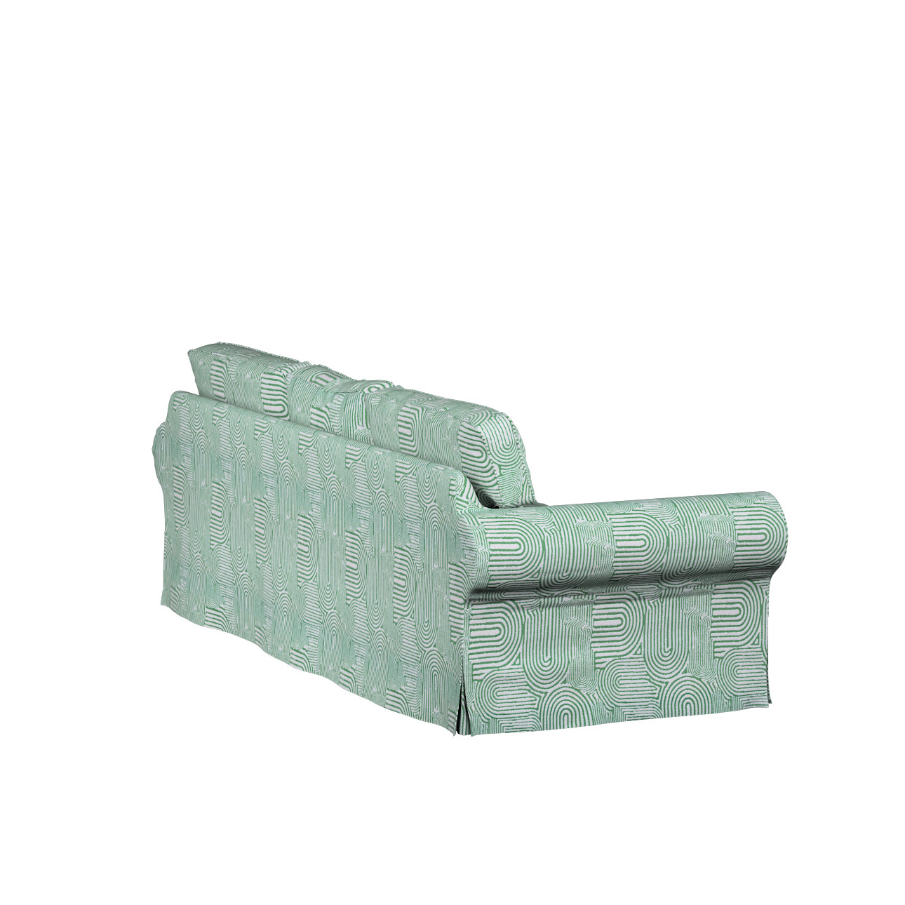 Bezug für Ektorp 3-Sitzer Schlafsofa, neues Modell (2013), mintgrün-ecru, 4 günstig online kaufen