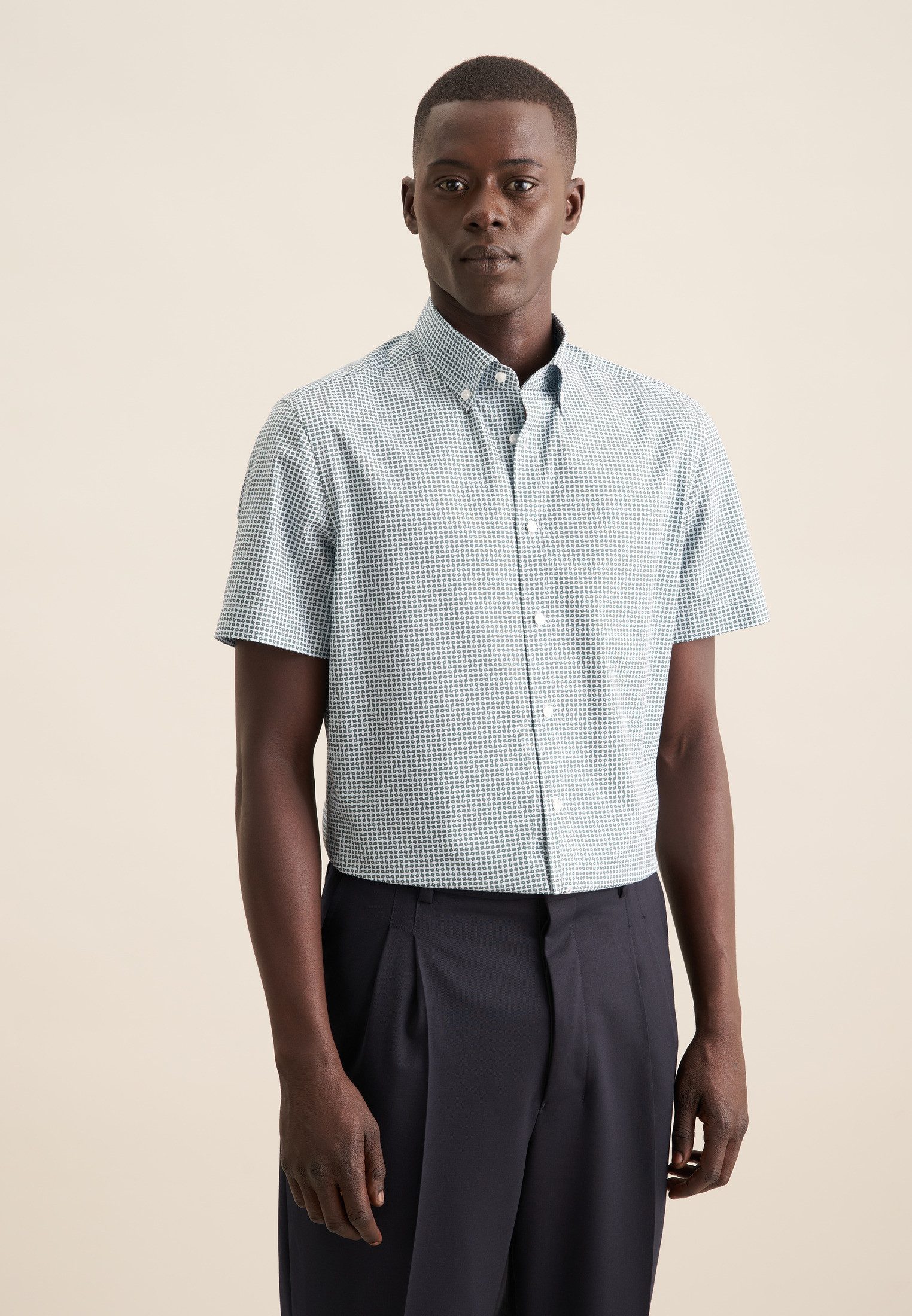 seidensticker Businesshemd Shaped Shaped Kurzarm Button-Down-Kragen günstig online kaufen