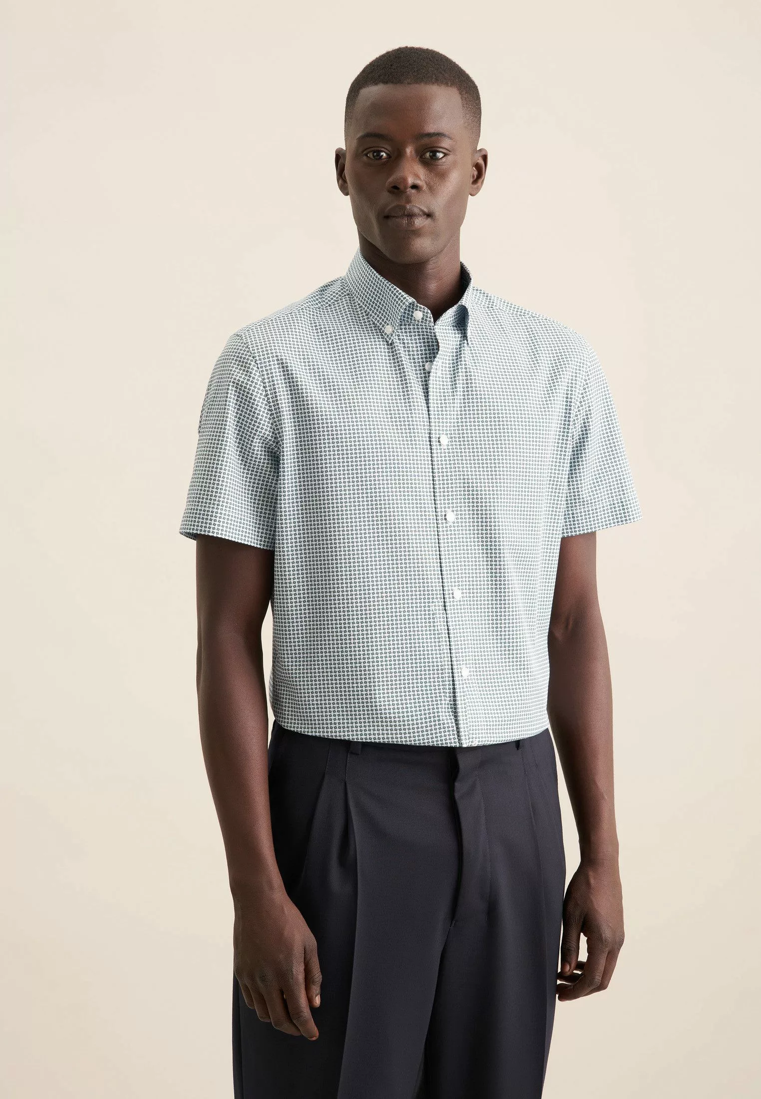 seidensticker Businesshemd Shaped Shaped Kurzarm Button-Down-Kragen günstig online kaufen