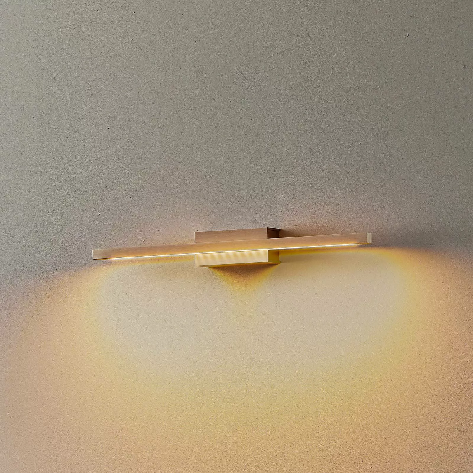 Quitani LED-Wandlampe Tolu, nickel, 45cm günstig online kaufen