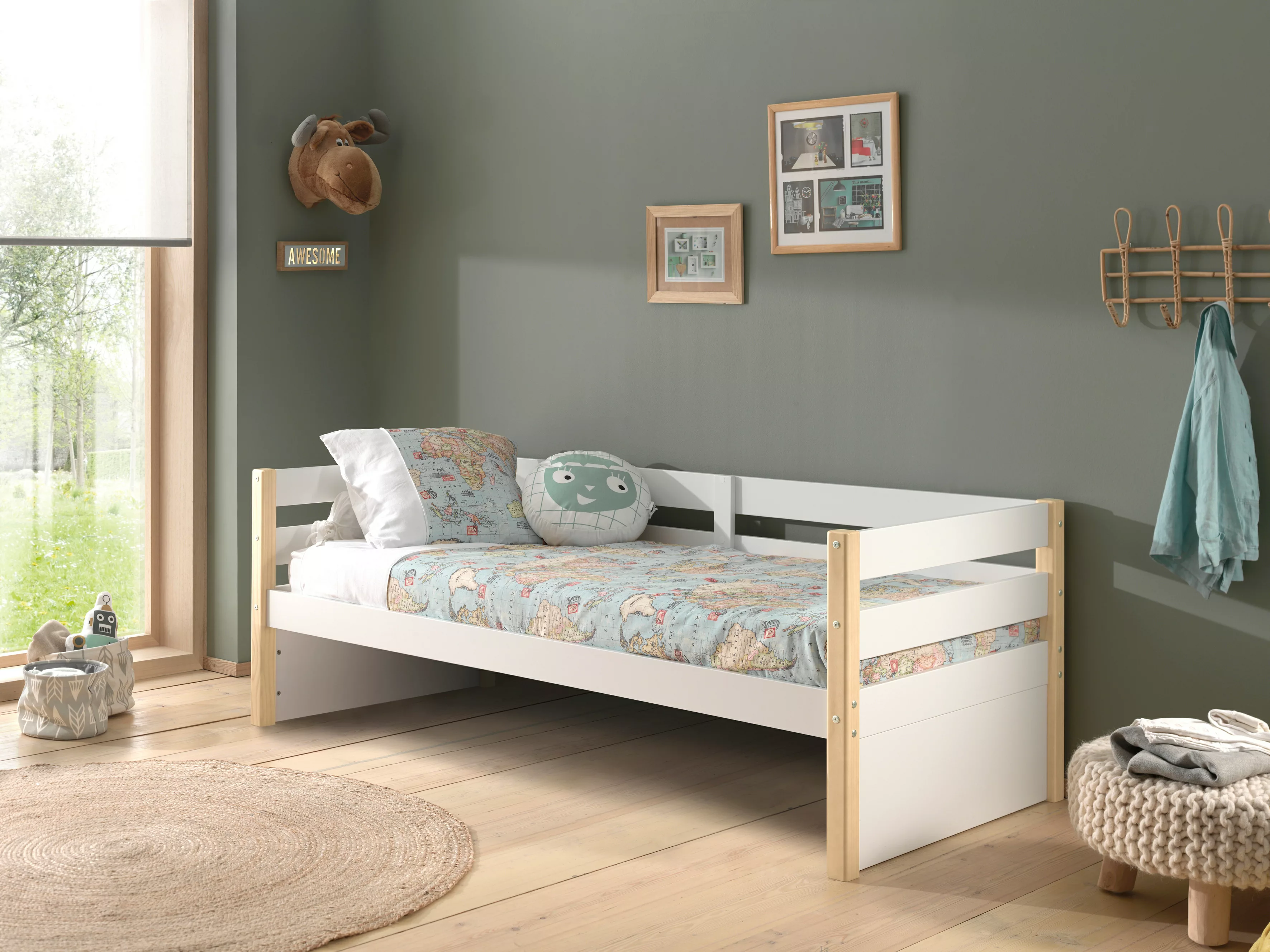 Vipack Einzelbett (Made in Europe), Kojenbett mit seitlichem Umbau und Bett günstig online kaufen