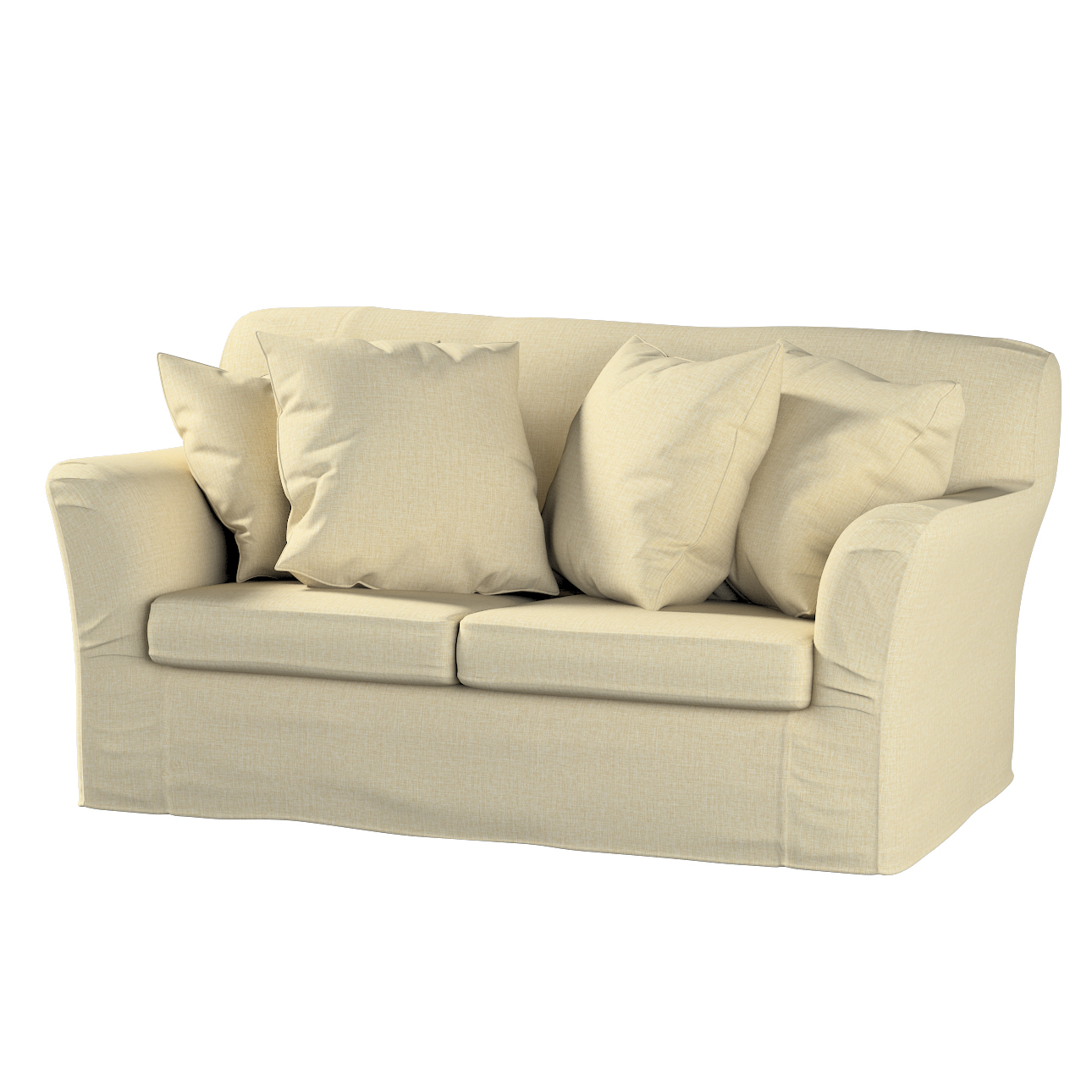 Bezug für Tomelilla 2-Sitzer Sofa nicht ausklappbar, olivgrün-creme, Sofahu günstig online kaufen