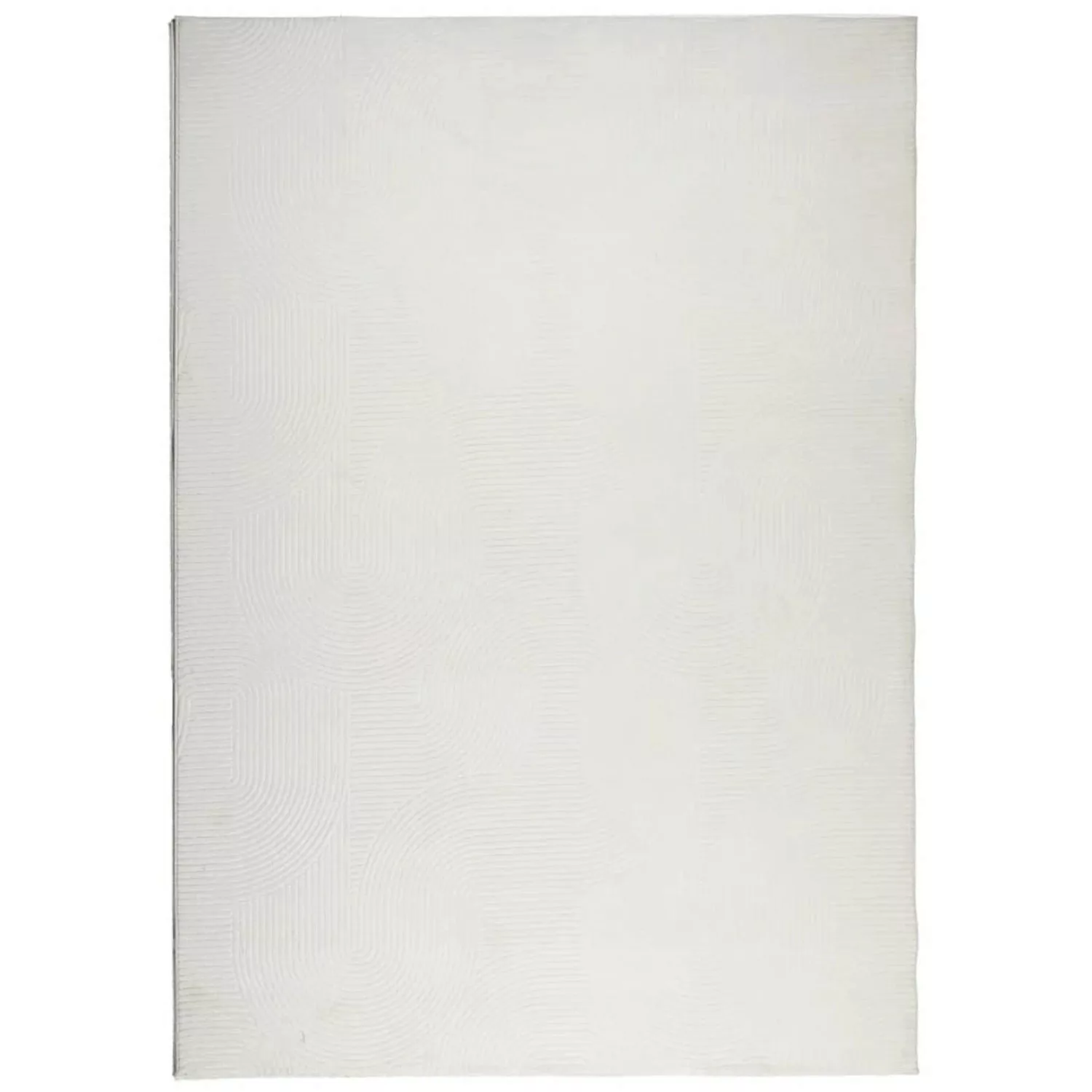 vidaXL Teppich Iza Kurzflor Skandinavischer Look Creme 160x230 Cm 1947364 günstig online kaufen