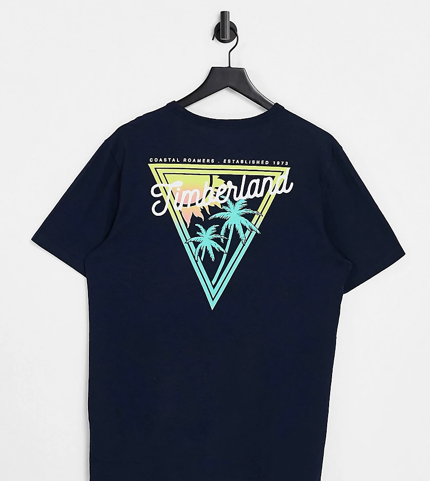 Timberland – Coastal Roamers– T-Shirt in Marineblau – exklusiv bei ASOS-Bra günstig online kaufen