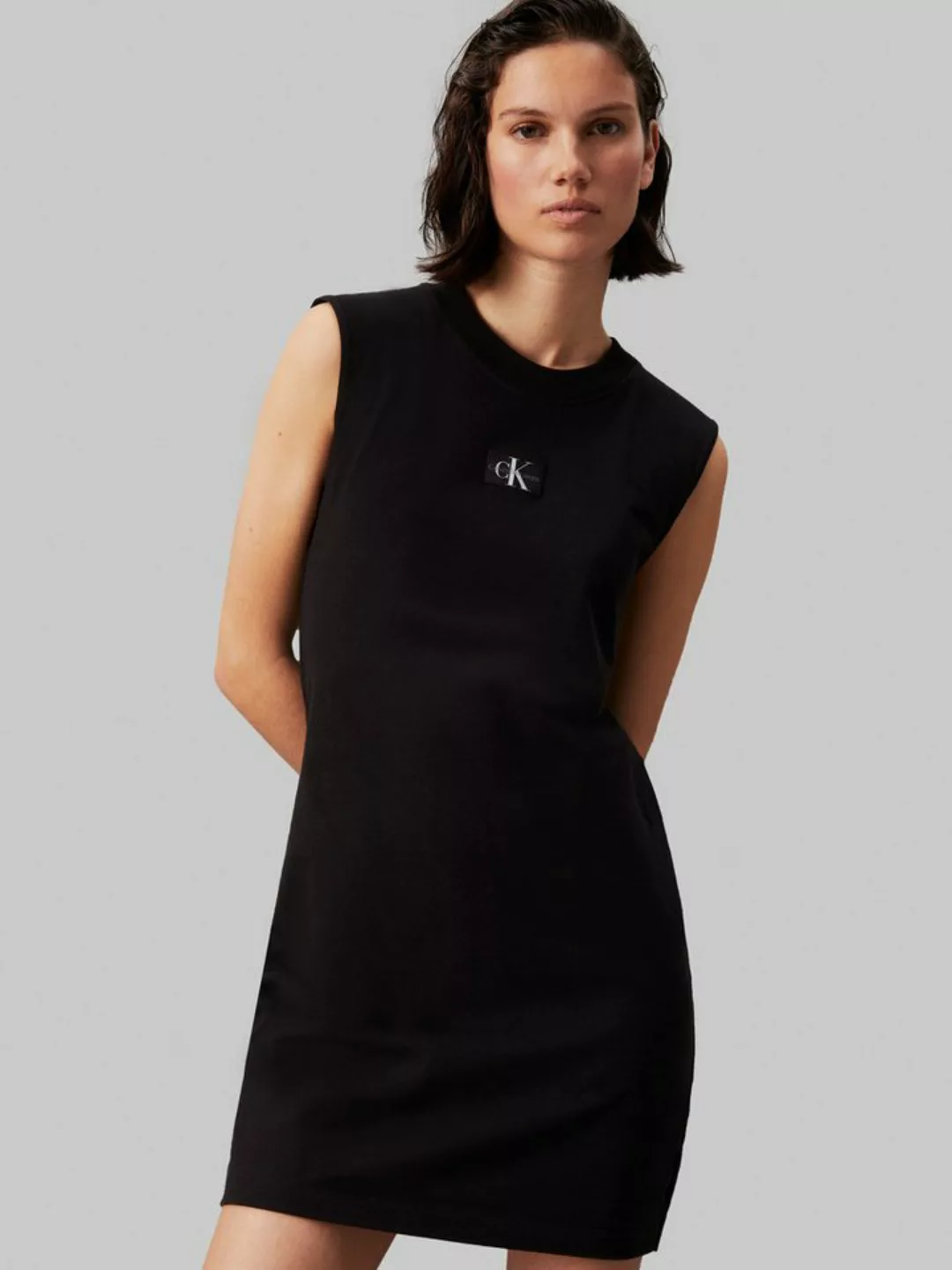 Calvin Klein Jeans Shirtkleid WOVEN LABEL LOOSE TEE DRESS mit Logopatch günstig online kaufen