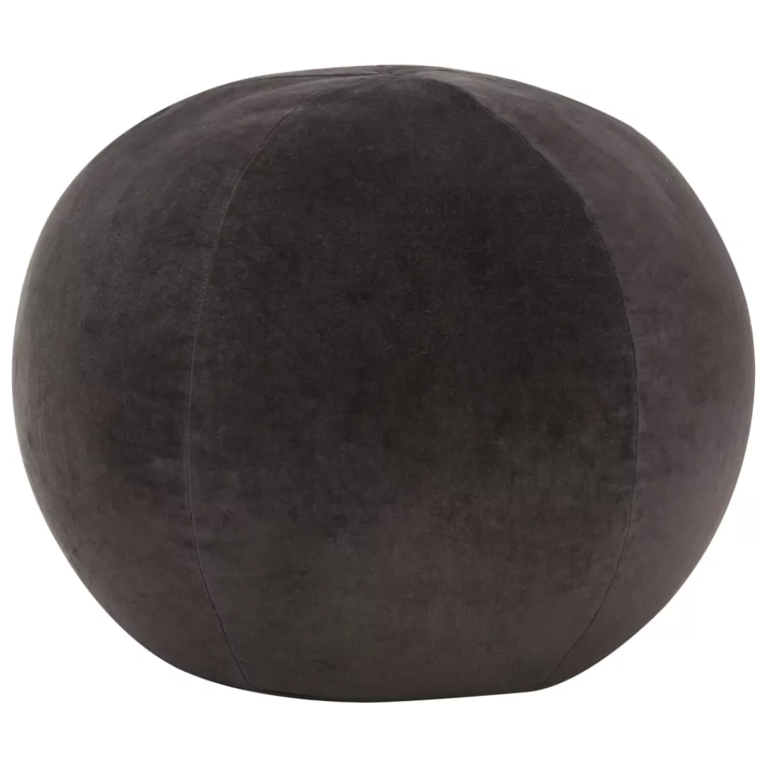 Pouf Baumwollsamt 50×35 Cm Anthrazit günstig online kaufen