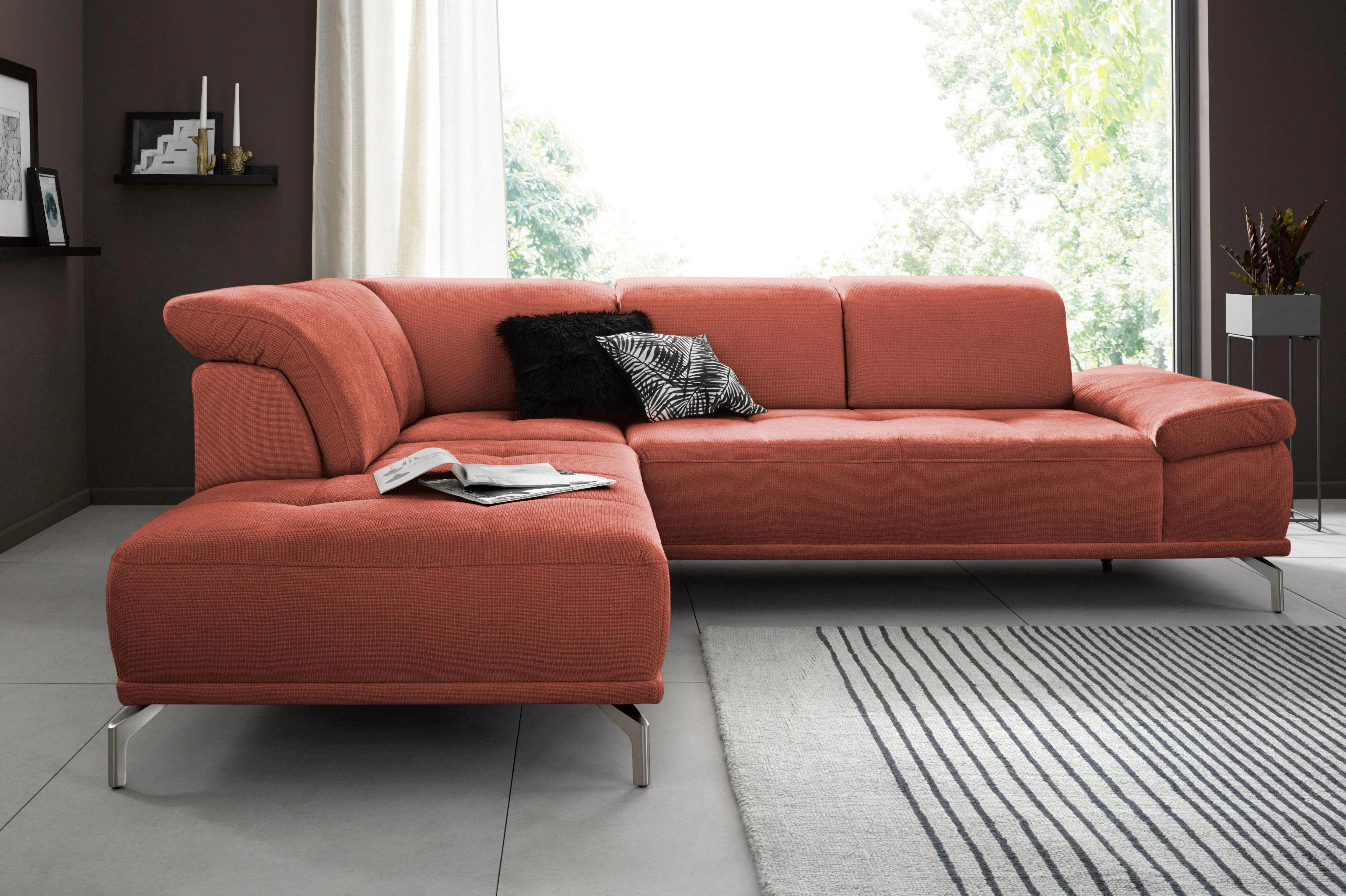 Places of Style Ecksofa "Caluna", Inkl.Sitztiefenverstellung, wahlweise mit günstig online kaufen