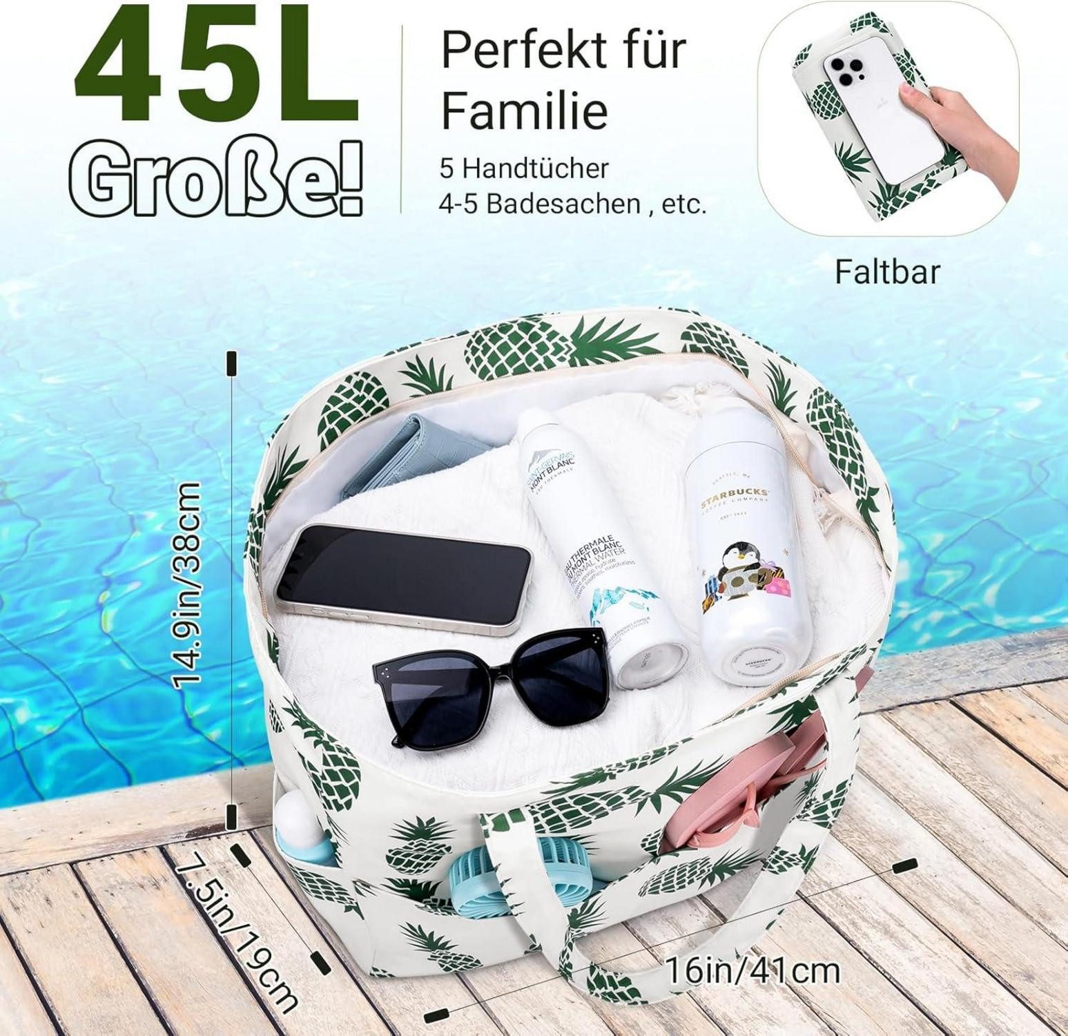 LuxusKollektion Strandtasche Strandtasche XXL Familie mit günstig online kaufen