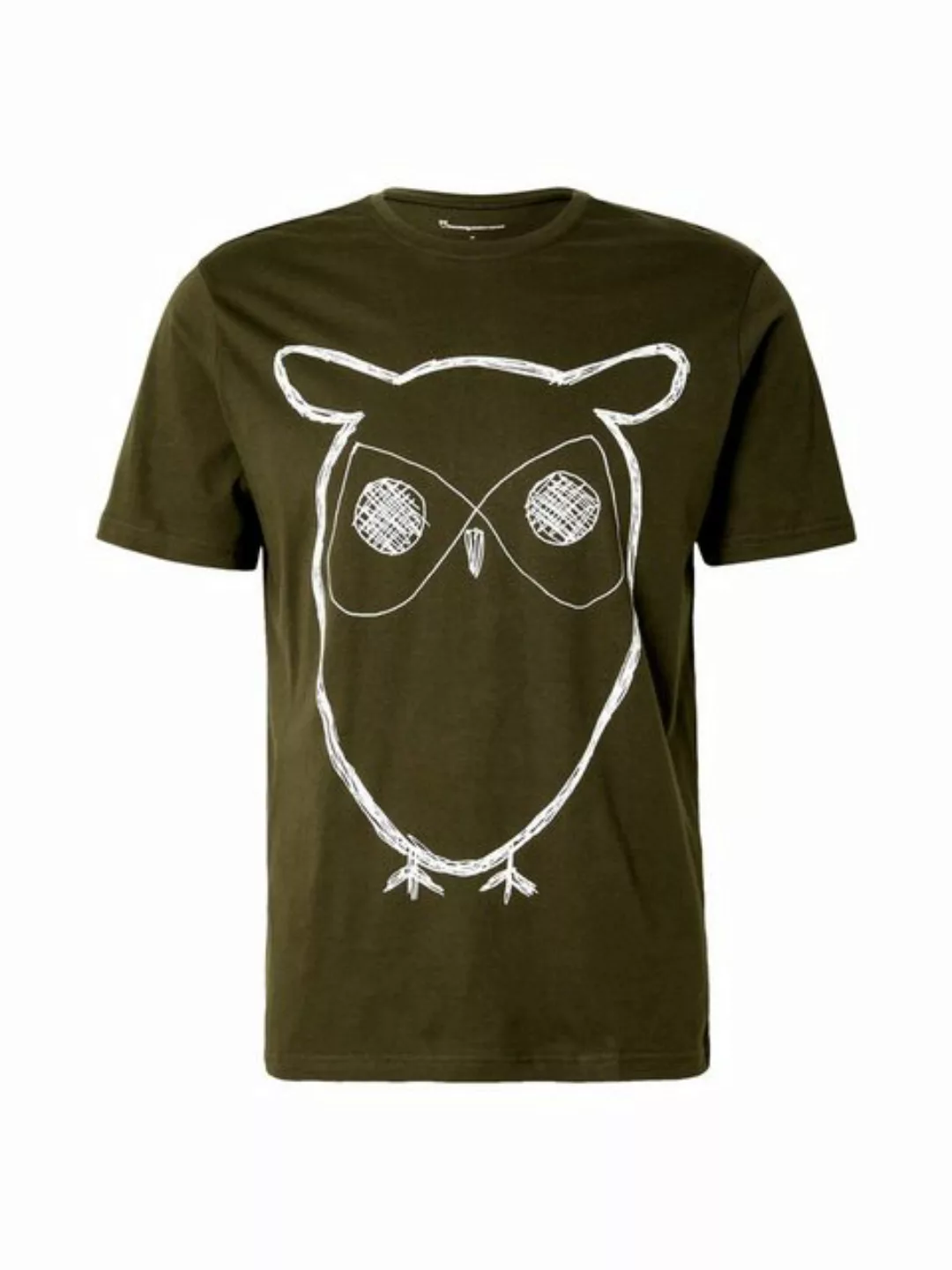 KnowledgeCotton Apparel T-Shirt Big Owl (1-tlg) günstig online kaufen