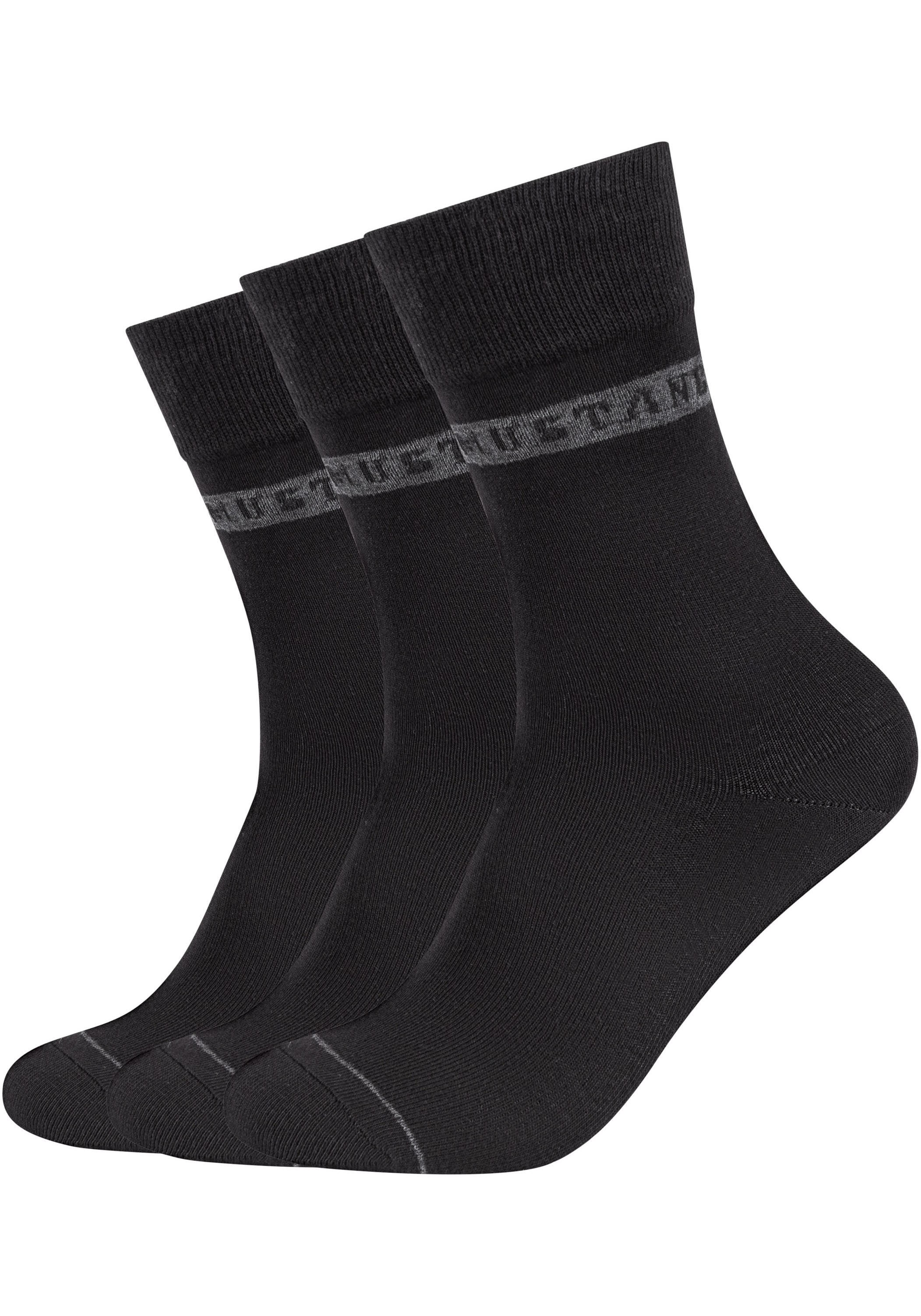 MUSTANG Socken "casual", (6 Paar), weicher und elastischer Komfortbund günstig online kaufen