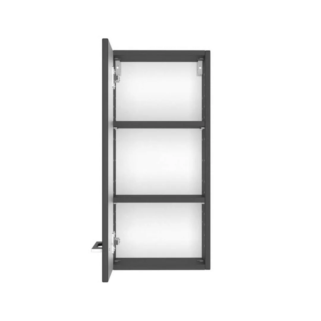 Bad Oberschrank in dunkel Grau 30 cm breit günstig online kaufen