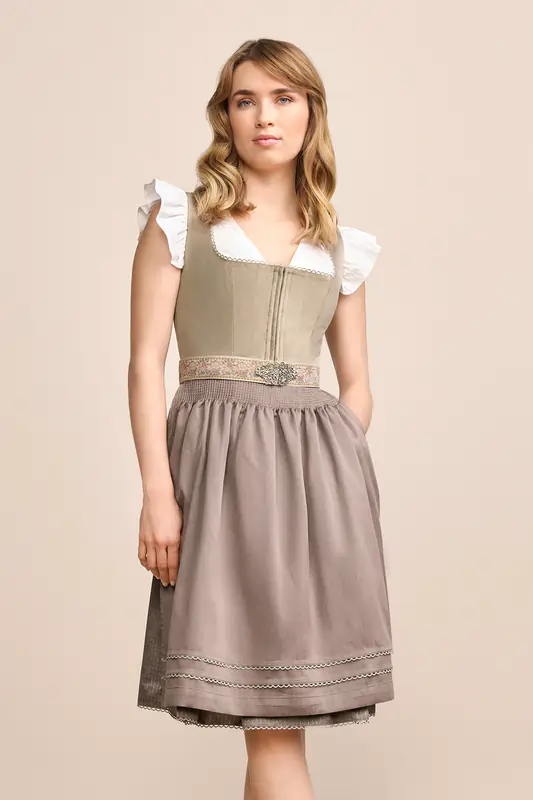 Krüger Madl Dirndl Midi Dirndl mit Metallschließe günstig online kaufen