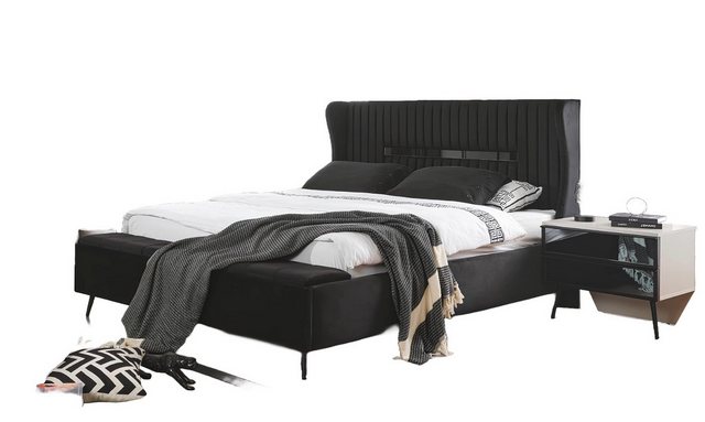 Xlmoebel Bett Exklusives Schlafzimmer-Ensemble mit Bett und 2 Nachttischen günstig online kaufen